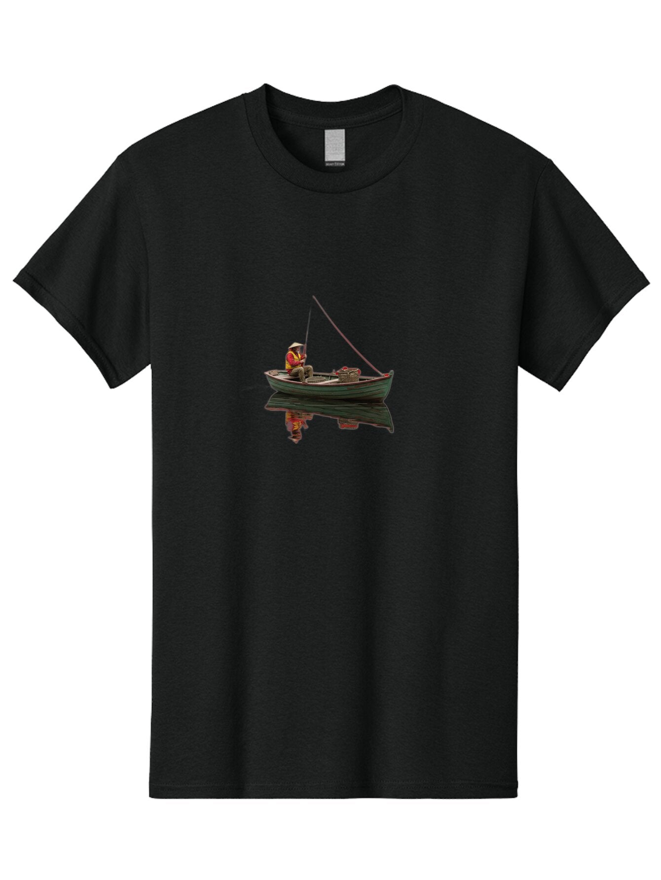 Fisherman Men'S Graphic Tee, 100% Cotton, Comfortable Casual Summer Wear, Machine Washable, Vintage Camera, Old Camera, Antique Camera, Black Camera, Classic Photography, Photography Equipment, Nostalgic Device, Film Camera, Camera Art Bao412