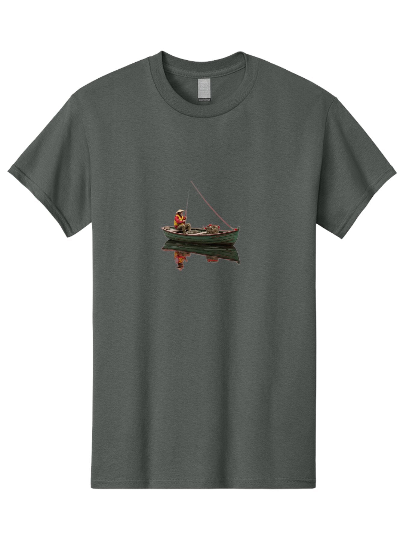 Fisherman Men'S Graphic Tee, 100% Cotton, Comfortable Casual Summer Wear, Machine Washable, Vintage Camera, Old Camera, Antique Camera, Black Camera, Classic Photography, Photography Equipment, Nostalgic Device, Film Camera, Camera Art Bao412 9