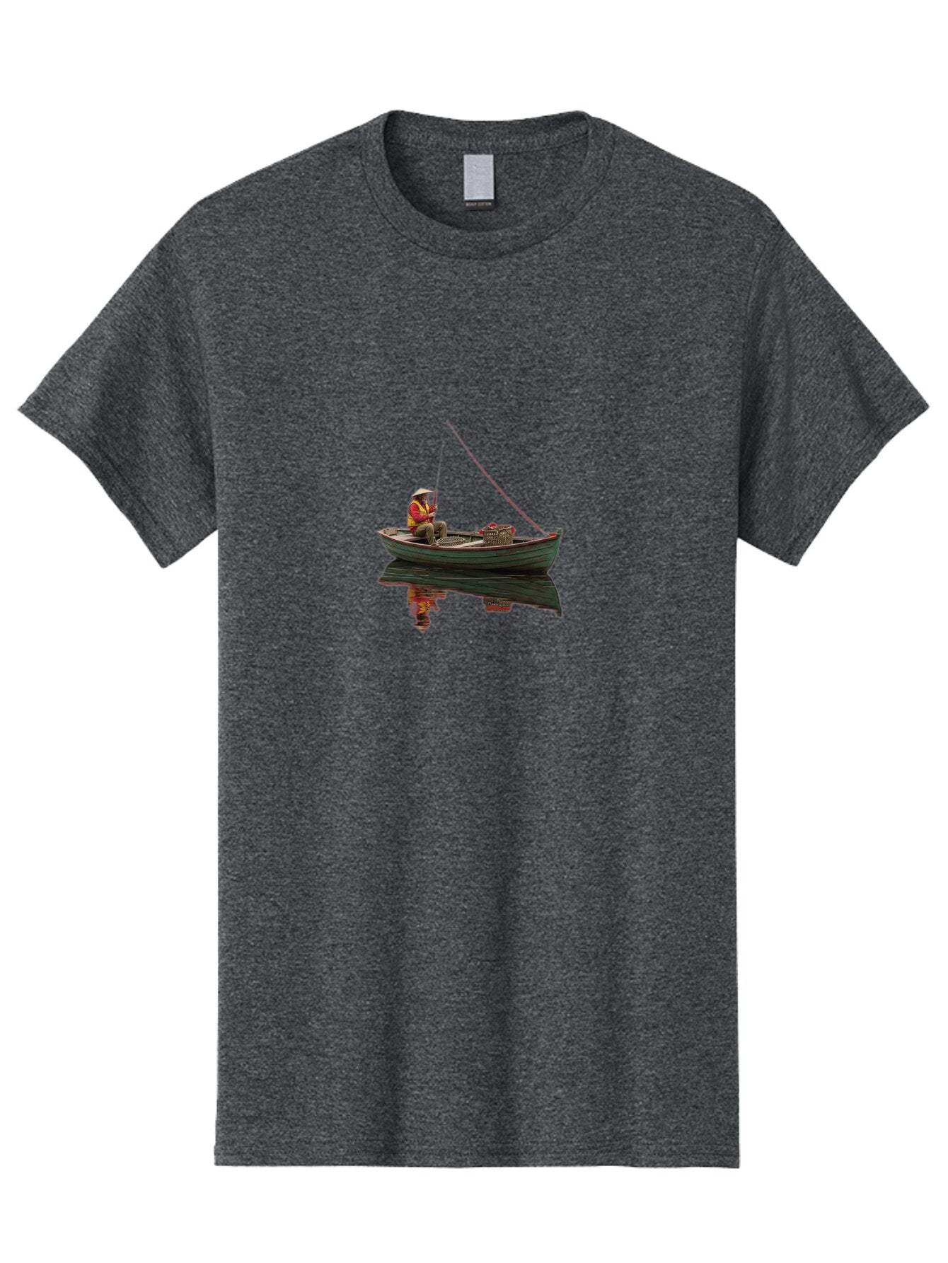 Fisherman Men'S Graphic Tee, 100% Cotton, Comfortable Casual Summer Wear, Machine Washable, Vintage Camera, Old Camera, Antique Camera, Black Camera, Classic Photography, Photography Equipment, Nostalgic Device, Film Camera, Camera Art Bao412 10