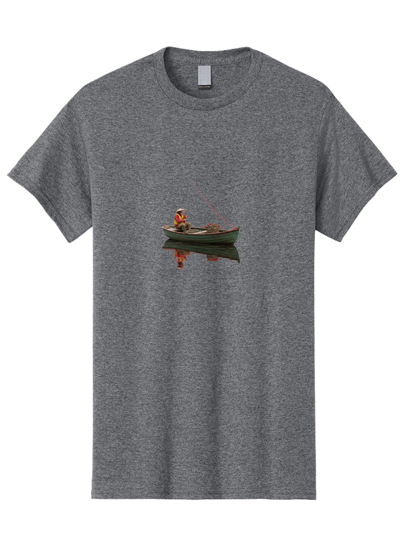 Fisherman Men'S Graphic Tee, 100% Cotton, Comfortable Casual Summer Wear, Machine Washable, Vintage Camera, Old Camera, Antique Camera, Black Camera, Classic Photography, Photography Equipment, Nostalgic Device, Film Camera, Camera Art Bao412 8