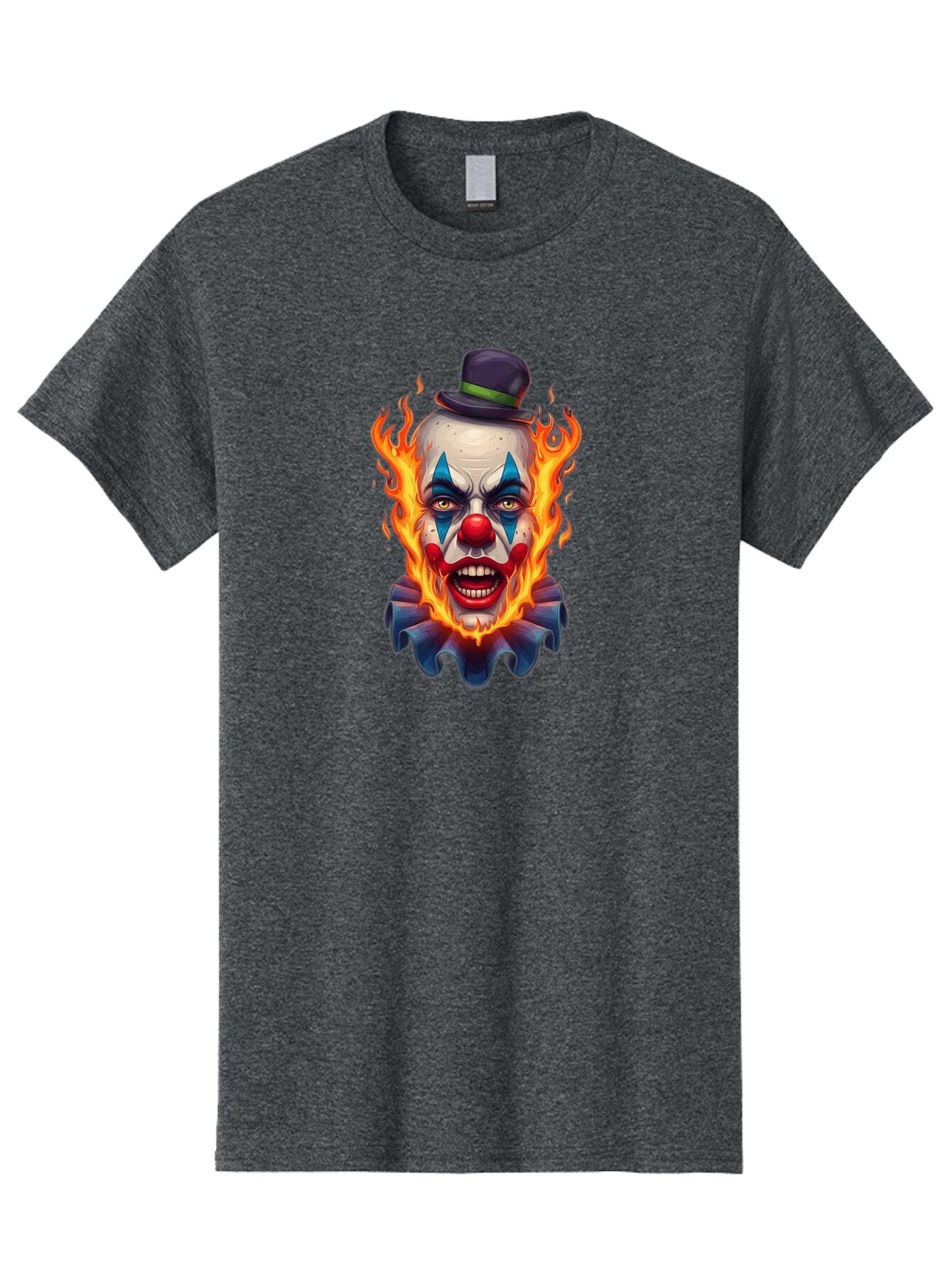 Flaming-Clown-Portrait Men'S Graphic Tee, 100% Cotton, Comfortable Casual Summer Wear, Machine Washable, Vintage Camera, Old Camera, Antique Camera, Black Camera, Classic Photography, Photography Equipment, Nostalgic Device, Film Camera, Bao414 13
