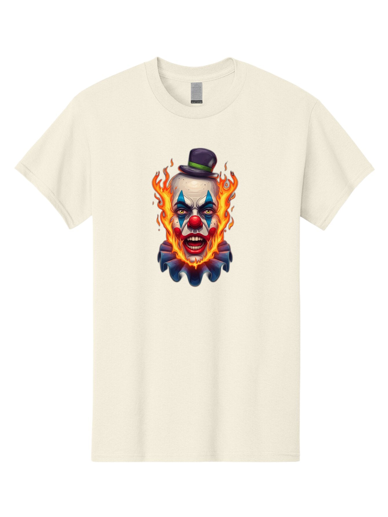 Flaming-Clown-Portrait Men'S Graphic Tee, 100% Cotton, Comfortable Casual Summer Wear, Machine Washable, Vintage Camera, Old Camera, Antique Camera, Black Camera, Classic Photography, Photography Equipment, Nostalgic Device, Film Camera, Bao414 3