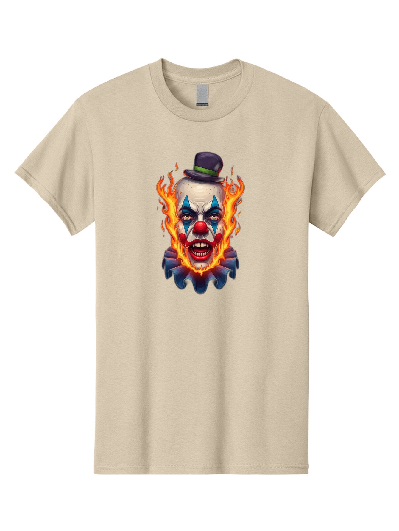Flaming-Clown-Portrait Men'S Graphic Tee, 100% Cotton, Comfortable Casual Summer Wear, Machine Washable, Vintage Camera, Old Camera, Antique Camera, Black Camera, Classic Photography, Photography Equipment, Nostalgic Device, Film Camera, Bao414 10
