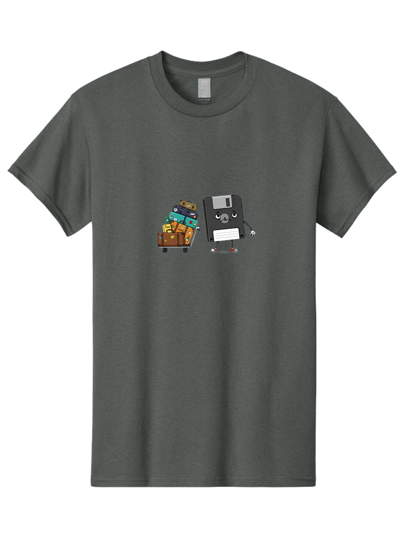 Floppy-Disk-1 Men'S Graphic Tee, 100% Cotton, Comfortable Casual Summer Wear, Machine Washable, Vintage Camera, Old Camera, Antique Camera, Black Camera, Classic Photography, Photography Equipment, Nostalgic Device, Film Camera, Camera Art Bao416 14