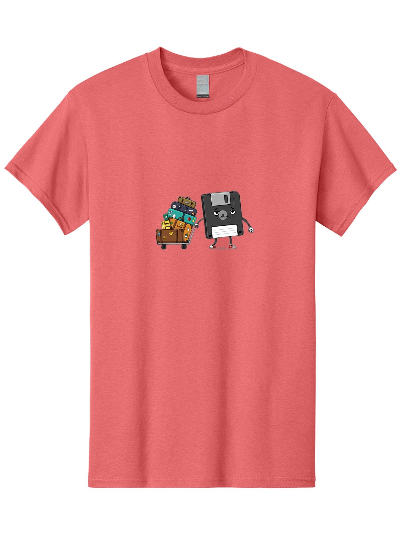 Floppy-Disk-1 Men'S Graphic Tee, 100% Cotton, Comfortable Casual Summer Wear, Machine Washable, Vintage Camera, Old Camera, Antique Camera, Black Camera, Classic Photography, Photography Equipment, Nostalgic Device, Film Camera, Camera Art Bao416