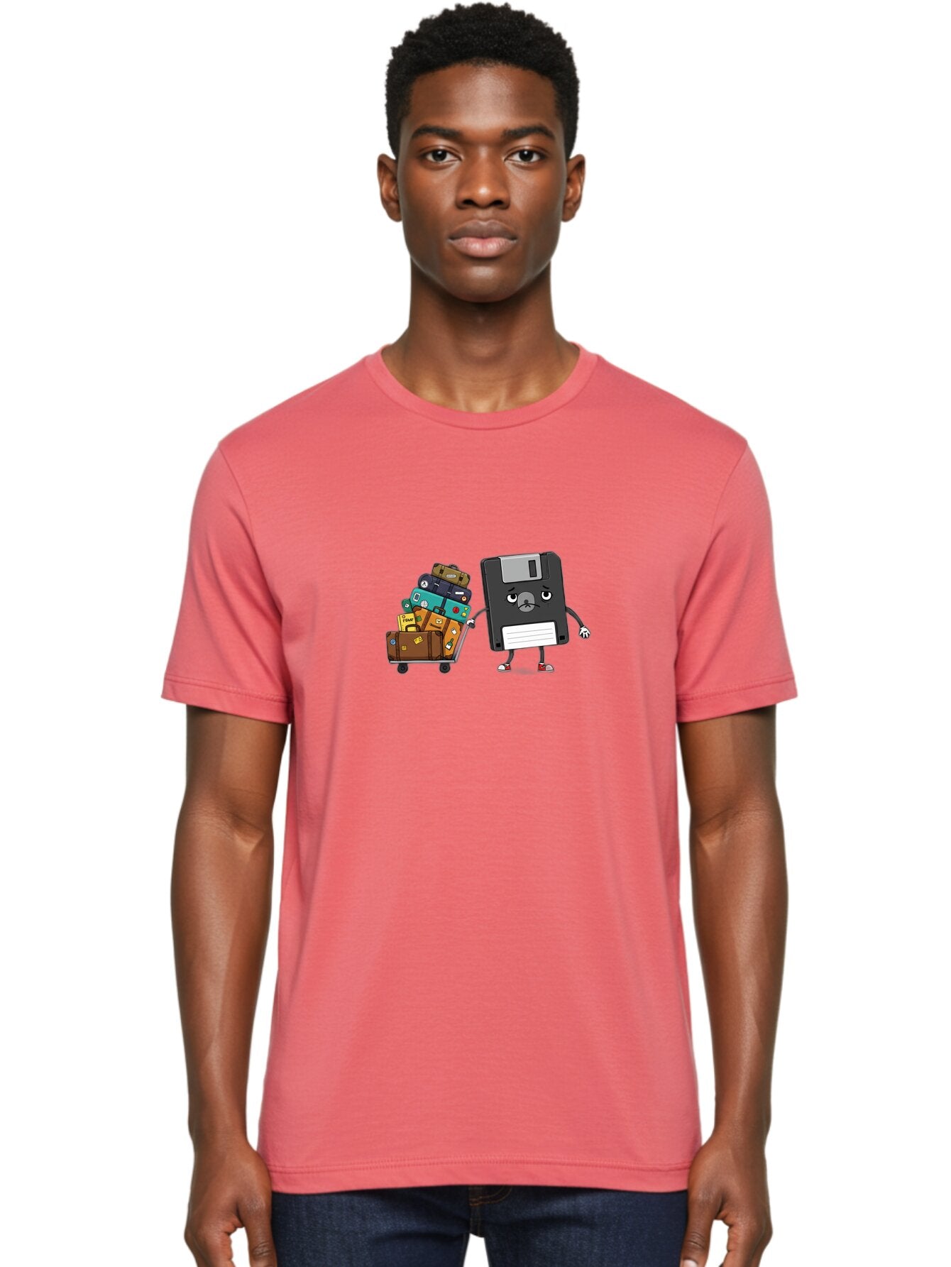 Floppy-Disk-1 Men'S Graphic Tee, 100% Cotton, Comfortable Casual Summer Wear, Machine Washable, Vintage Camera, Old Camera, Antique Camera, Black Camera, Classic Photography, Photography Equipment, Nostalgic Device, Film Camera, Camera Art Bao416 19