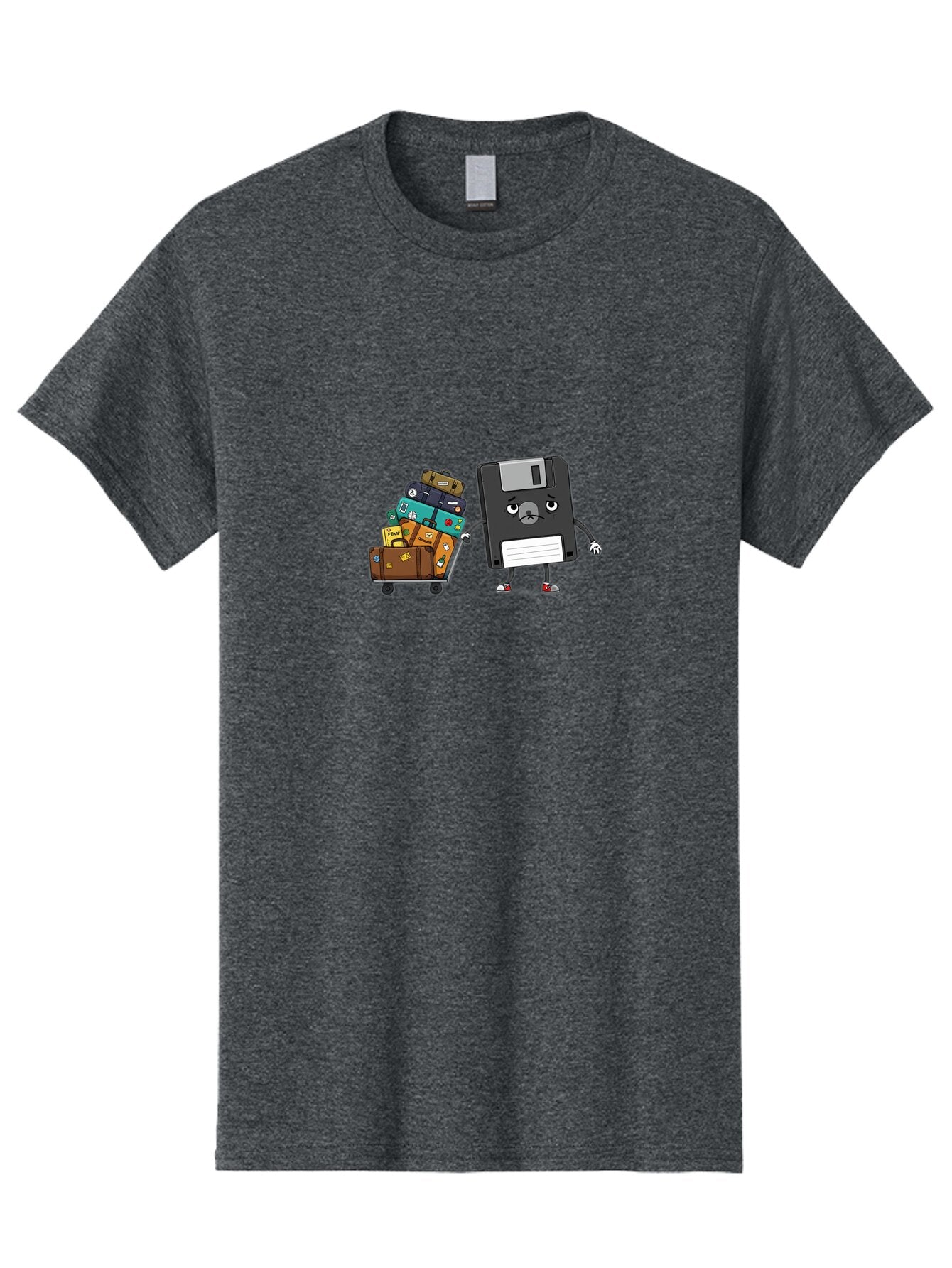 Floppy-Disk-1 Men'S Graphic Tee, 100% Cotton, Comfortable Casual Summer Wear, Machine Washable, Vintage Camera, Old Camera, Antique Camera, Black Camera, Classic Photography, Photography Equipment, Nostalgic Device, Film Camera, Camera Art Bao416 6