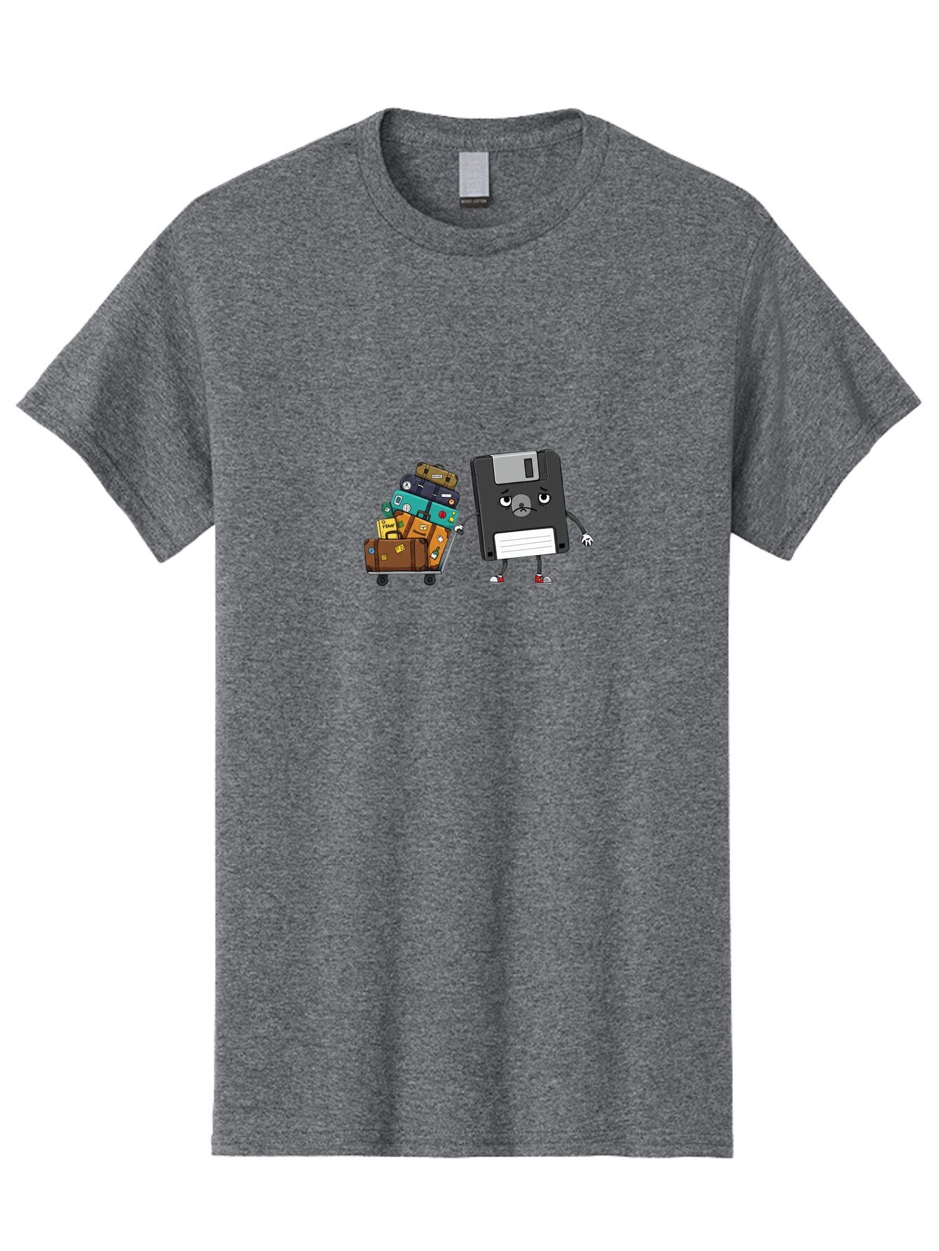 Floppy-Disk-1 Men'S Graphic Tee, 100% Cotton, Comfortable Casual Summer Wear, Machine Washable, Vintage Camera, Old Camera, Antique Camera, Black Camera, Classic Photography, Photography Equipment, Nostalgic Device, Film Camera, Camera Art Bao416
