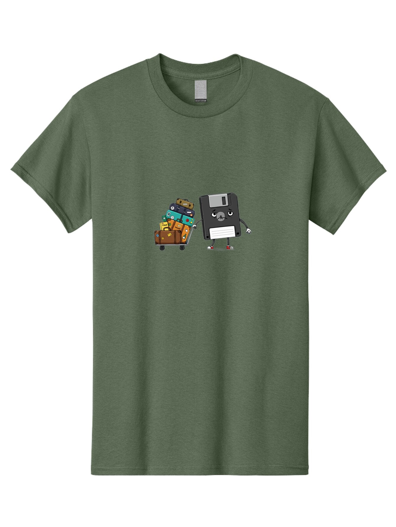 Floppy-Disk-1 Men'S Graphic Tee, 100% Cotton, Comfortable Casual Summer Wear, Machine Washable, Vintage Camera, Old Camera, Antique Camera, Black Camera, Classic Photography, Photography Equipment, Nostalgic Device, Film Camera, Camera Art Bao416 15