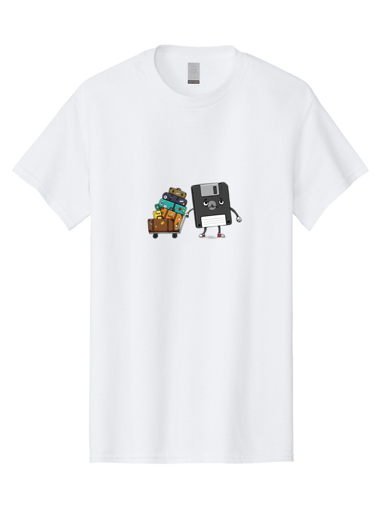 Floppy-Disk-1 Men'S Graphic Tee, 100% Cotton, Comfortable Casual Summer Wear, Machine Washable, Vintage Camera, Old Camera, Antique Camera, Black Camera, Classic Photography, Photography Equipment, Nostalgic Device, Film Camera, Camera Art Bao416 7