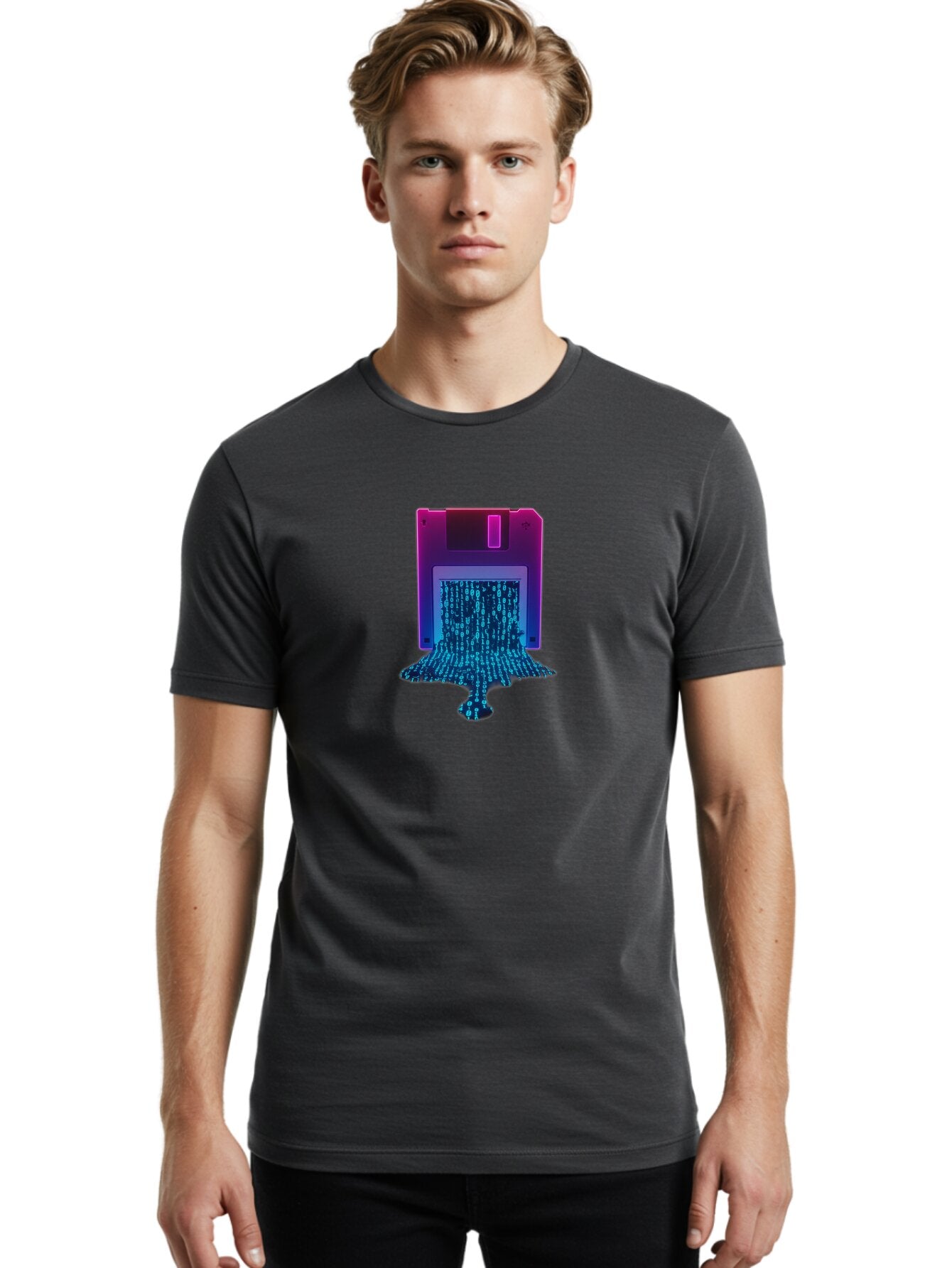 Floppy-Disk-3 Men'S Graphic Tee, 100% Cotton, Comfortable Casual Summer Wear, Machine Washable, Vintage Camera, Old Camera, Antique Camera, Black Camera, Classic Photography, Photography Equipment, Nostalgic Device, Film Camera, Camera Art Bao418 18