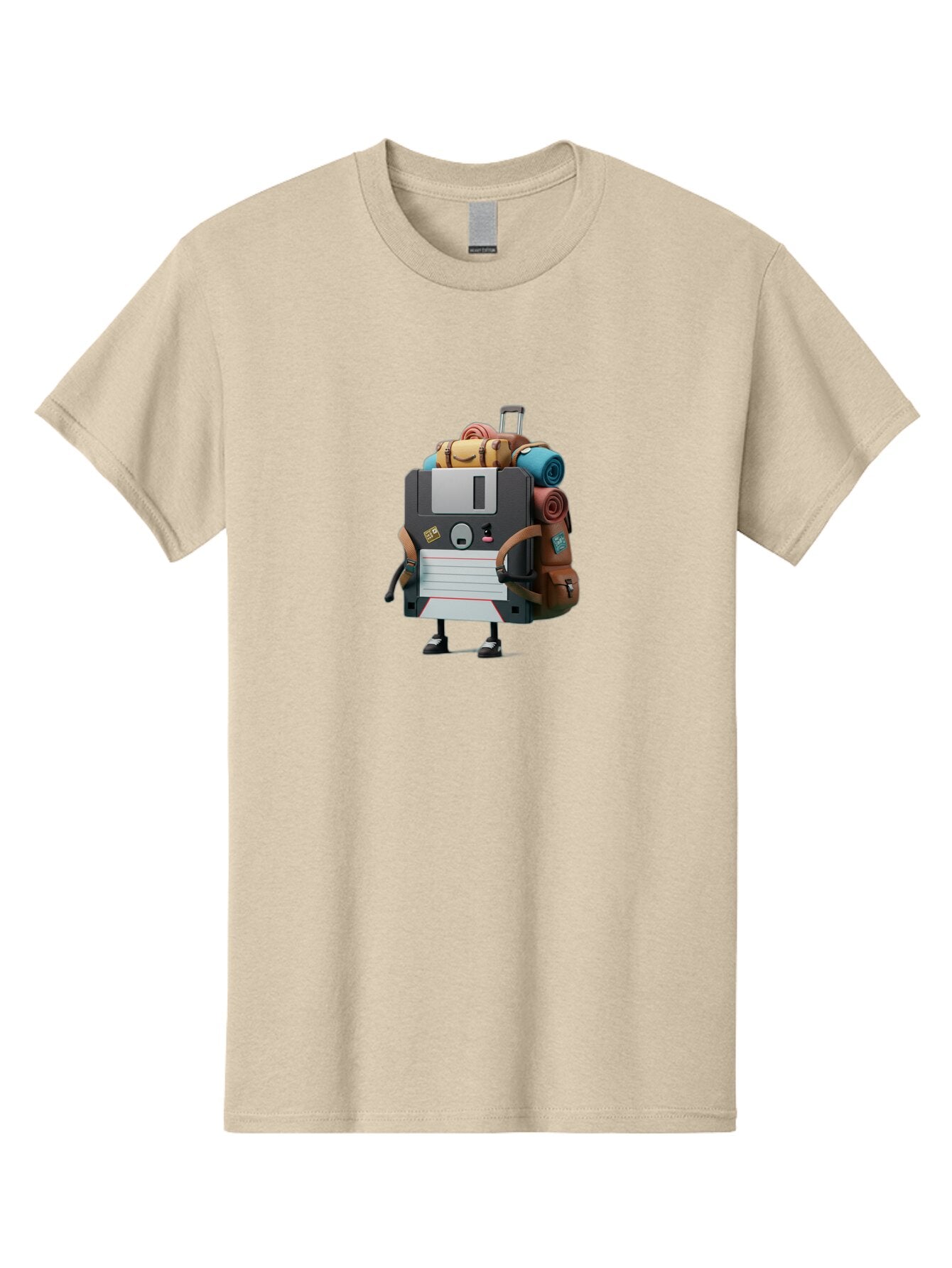 Floppy-Disk-Character Men'S Graphic Tee, 100% Cotton, Comfortable Casual Summer Wear, Machine Washable, Vintage Camera, Old Camera, Antique Camera, Black Camera, Classic Photography, Photography Equipment, Nostalgic Device, Film Camera, Bao420 14