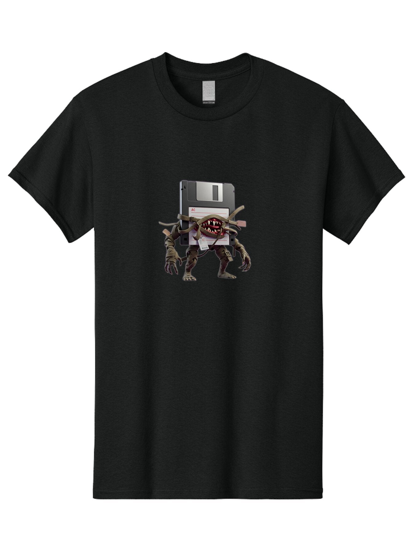 Floppy-Disk-Monster Men'S Graphic Tee, 100% Cotton, Comfortable Casual Summer Wear, Machine Washable, Vintage Camera, Old Camera, Antique Camera, Black Camera, Classic Photography, Photography Equipment, Nostalgic Device, Film Camera, Bao423
