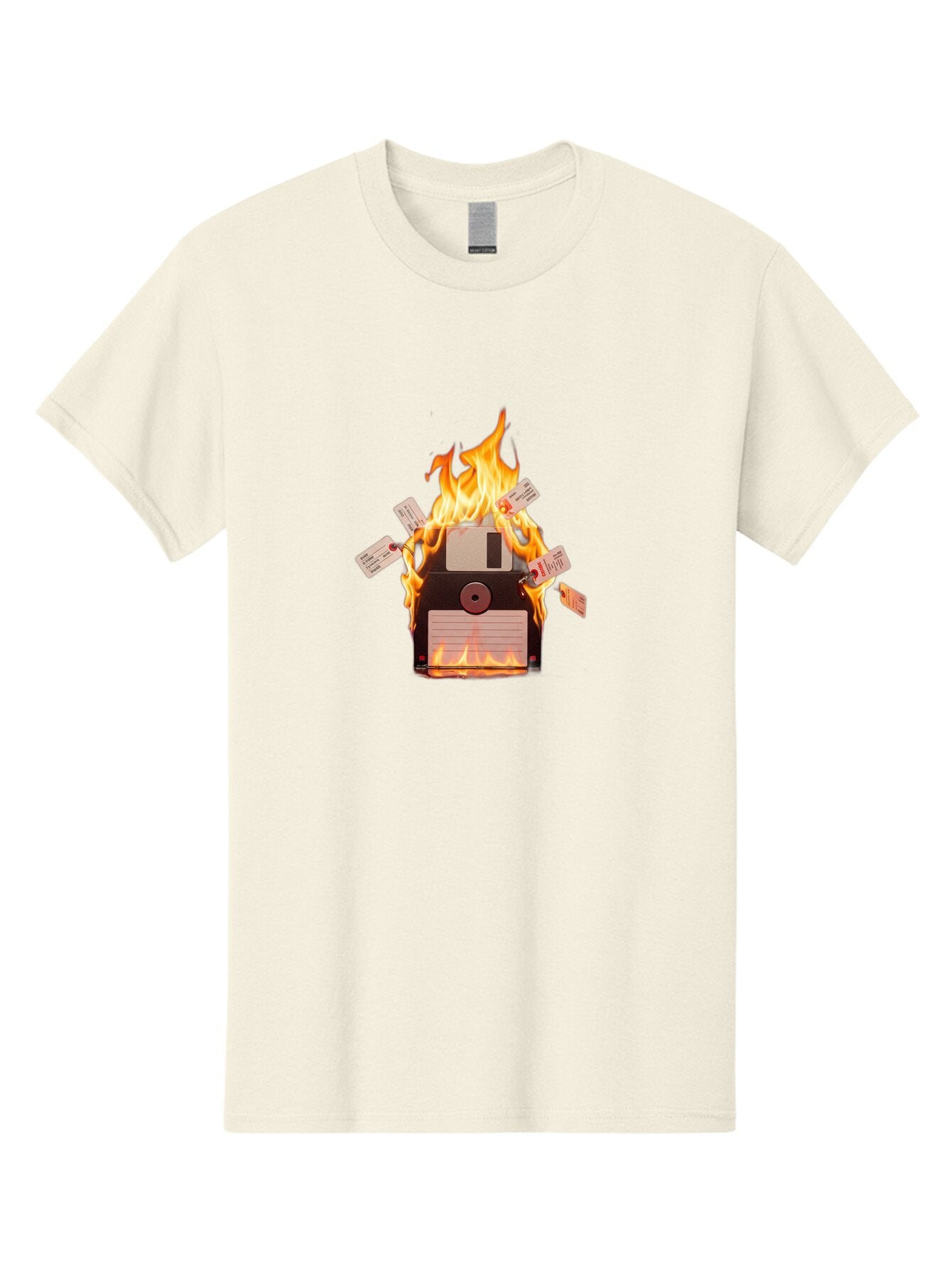 Floppy-Disk-On-Fire Men'S Graphic Tee, 100% Cotton, Comfortable Casual Summer Wear, Machine Washable, Vintage Camera, Old Camera, Antique Camera, Black Camera, Classic Photography, Photography Equipment, Nostalgic Device, Film Camera, Bao424 13