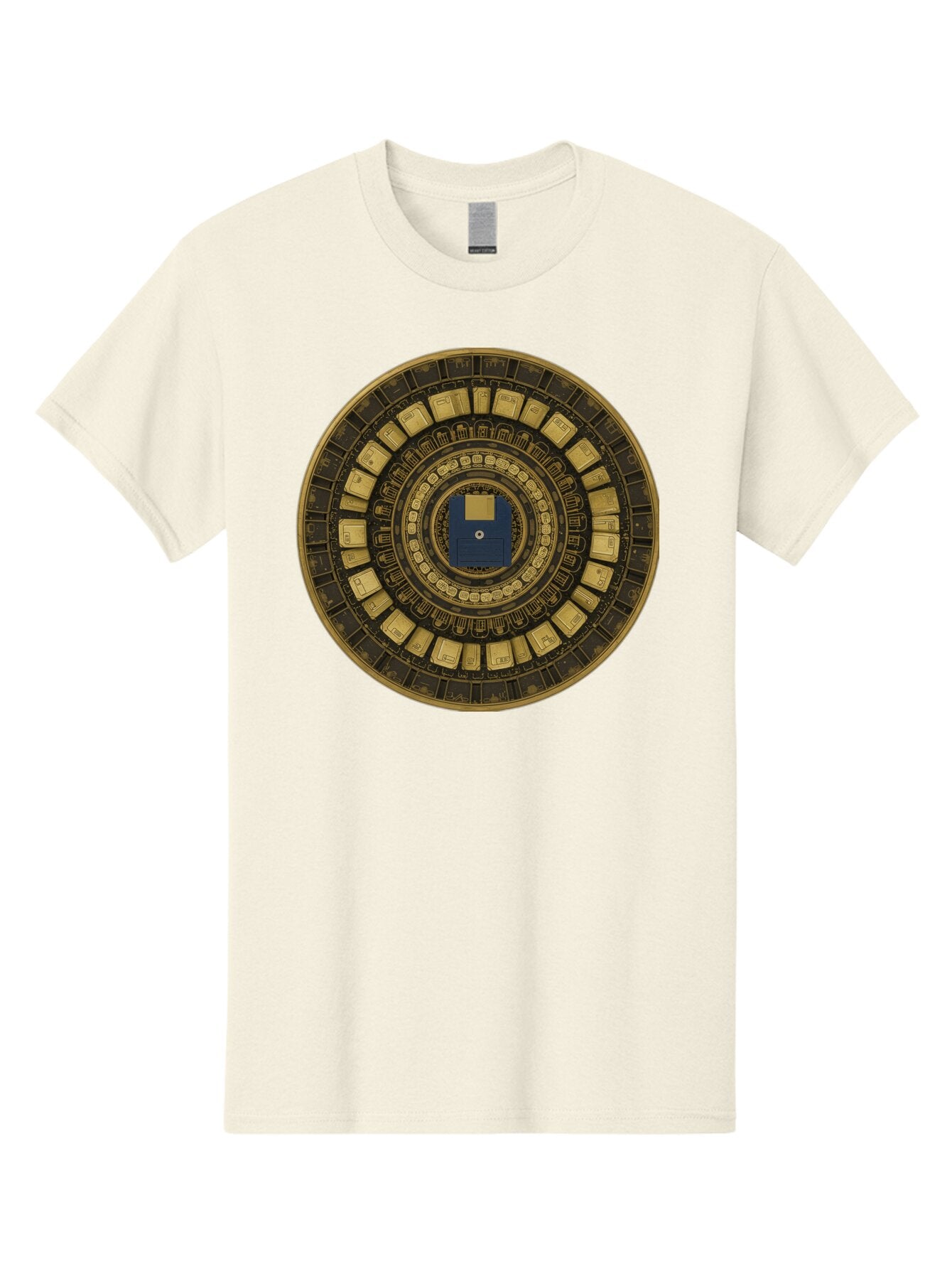 Floppy-Disk-Spiral Men'S Graphic Tee, 100% Cotton, Comfortable Casual Summer Wear, Machine Washable, Vintage Camera, Old Camera, Antique Camera, Black Camera, Classic Photography, Photography Equipment, Nostalgic Device, Film Camera, Bao425 13