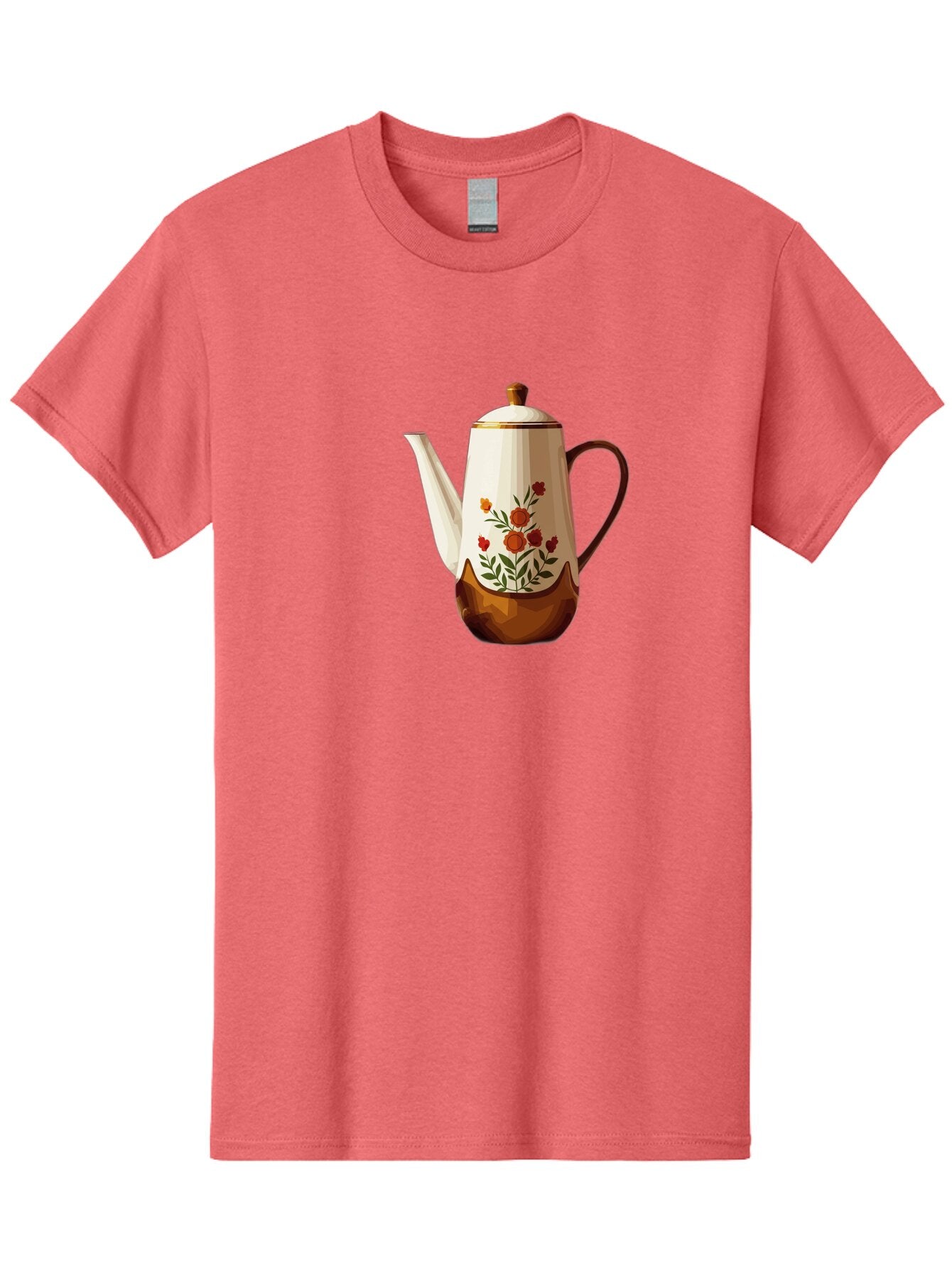 Floral-Coffee-Pot Men'S Graphic Tee, 100% Cotton, Comfortable Casual Summer Wear, Machine Washable, Vintage Camera, Old Camera, Antique Camera, Black Camera, Classic Photography, Photography Equipment, Nostalgic Device, Film Camera, Camera Art Bao428 5