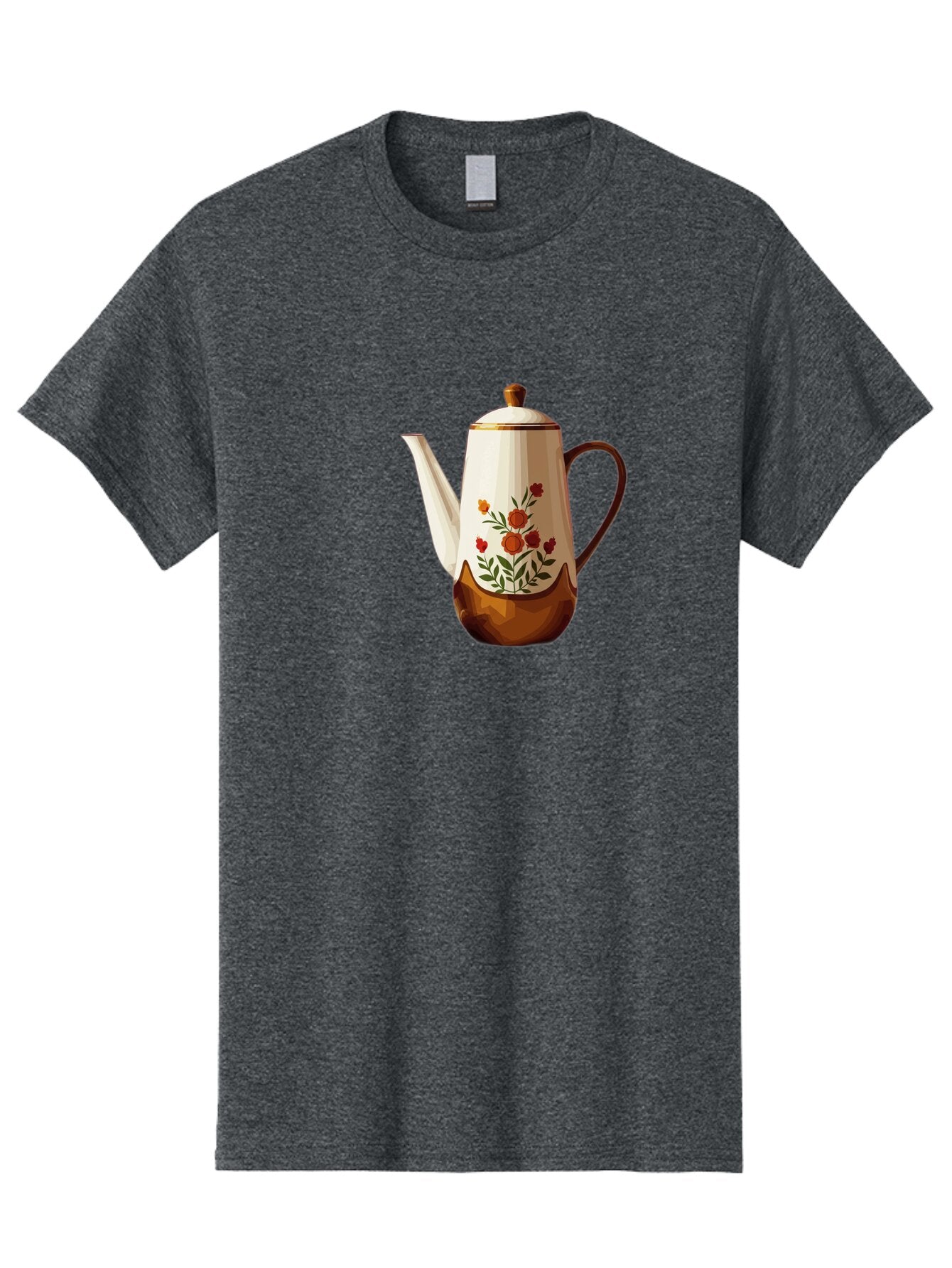 Floral-Coffee-Pot Men'S Graphic Tee, 100% Cotton, Comfortable Casual Summer Wear, Machine Washable, Vintage Camera, Old Camera, Antique Camera, Black Camera, Classic Photography, Photography Equipment, Nostalgic Device, Film Camera, Camera Art Bao428 15