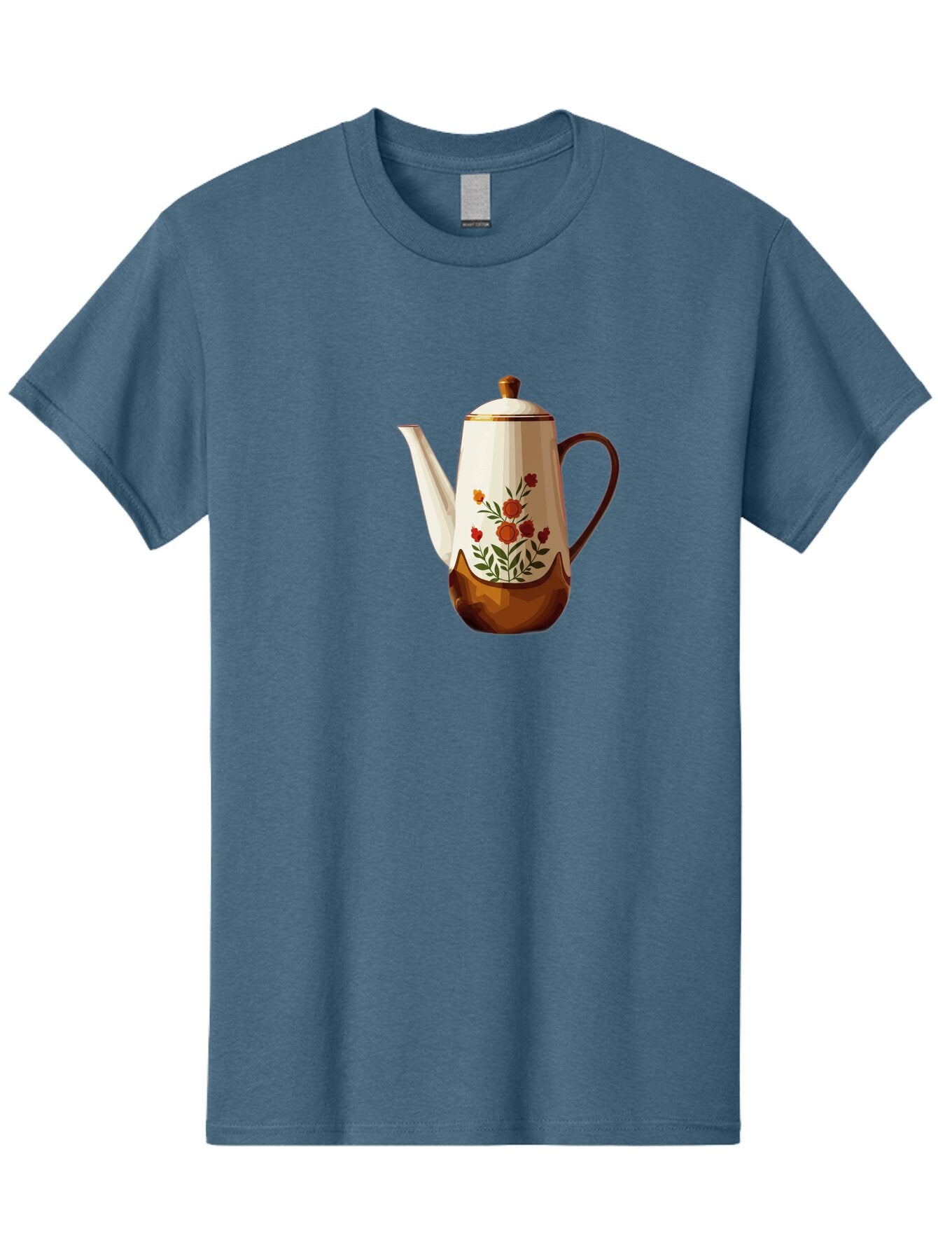 Floral-Coffee-Pot Men'S Graphic Tee, 100% Cotton, Comfortable Casual Summer Wear, Machine Washable, Vintage Camera, Old Camera, Antique Camera, Black Camera, Classic Photography, Photography Equipment, Nostalgic Device, Film Camera, Camera Art Bao428 12