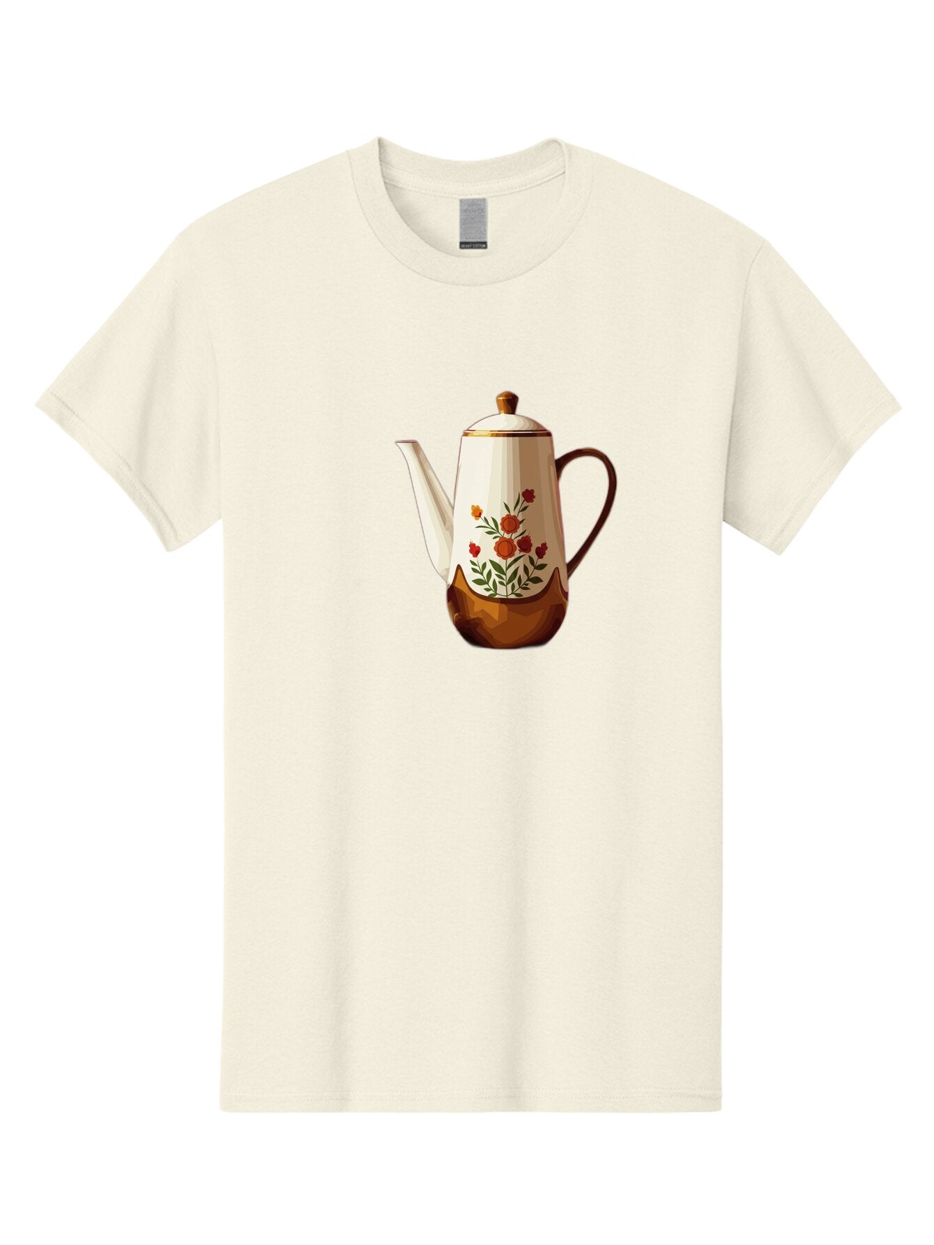 Floral-Coffee-Pot Men'S Graphic Tee, 100% Cotton, Comfortable Casual Summer Wear, Machine Washable, Vintage Camera, Old Camera, Antique Camera, Black Camera, Classic Photography, Photography Equipment, Nostalgic Device, Film Camera, Camera Art Bao428