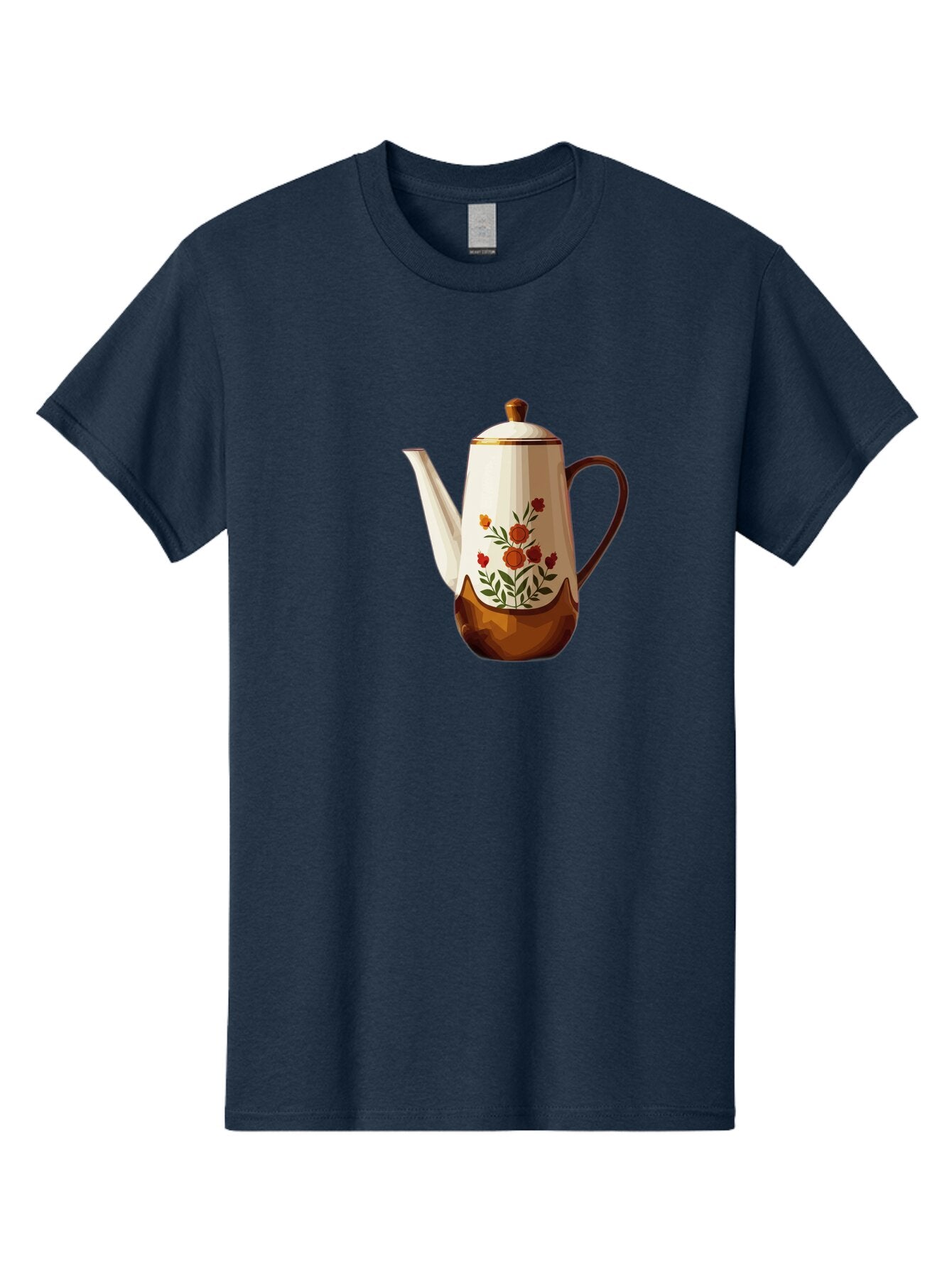 Floral-Coffee-Pot Men'S Graphic Tee, 100% Cotton, Comfortable Casual Summer Wear, Machine Washable, Vintage Camera, Old Camera, Antique Camera, Black Camera, Classic Photography, Photography Equipment, Nostalgic Device, Film Camera, Camera Art Bao428 10