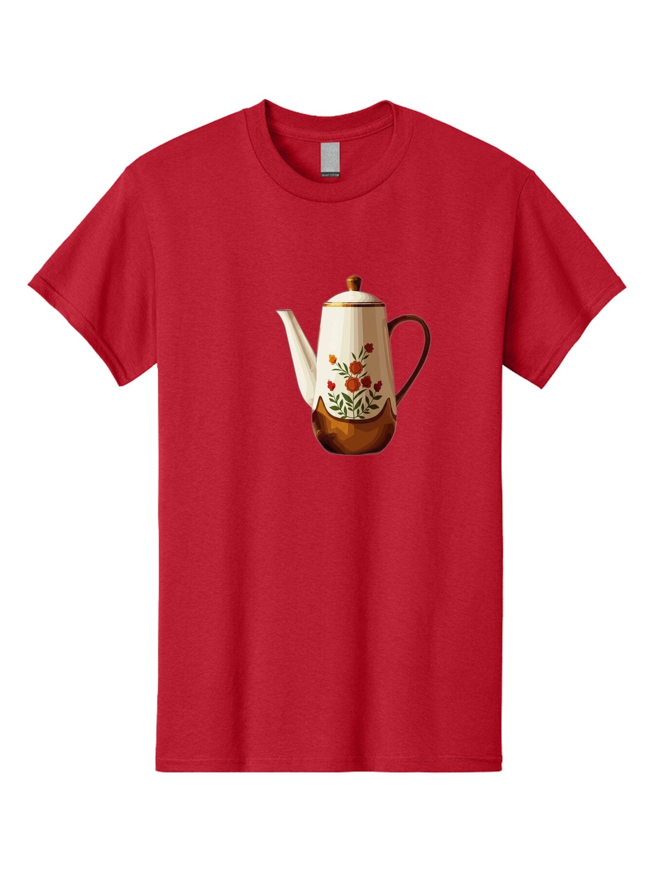 Floral-Coffee-Pot Men'S Graphic Tee, 100% Cotton, Comfortable Casual Summer Wear, Machine Washable, Vintage Camera, Old Camera, Antique Camera, Black Camera, Classic Photography, Photography Equipment, Nostalgic Device, Film Camera, Camera Art Bao428 9