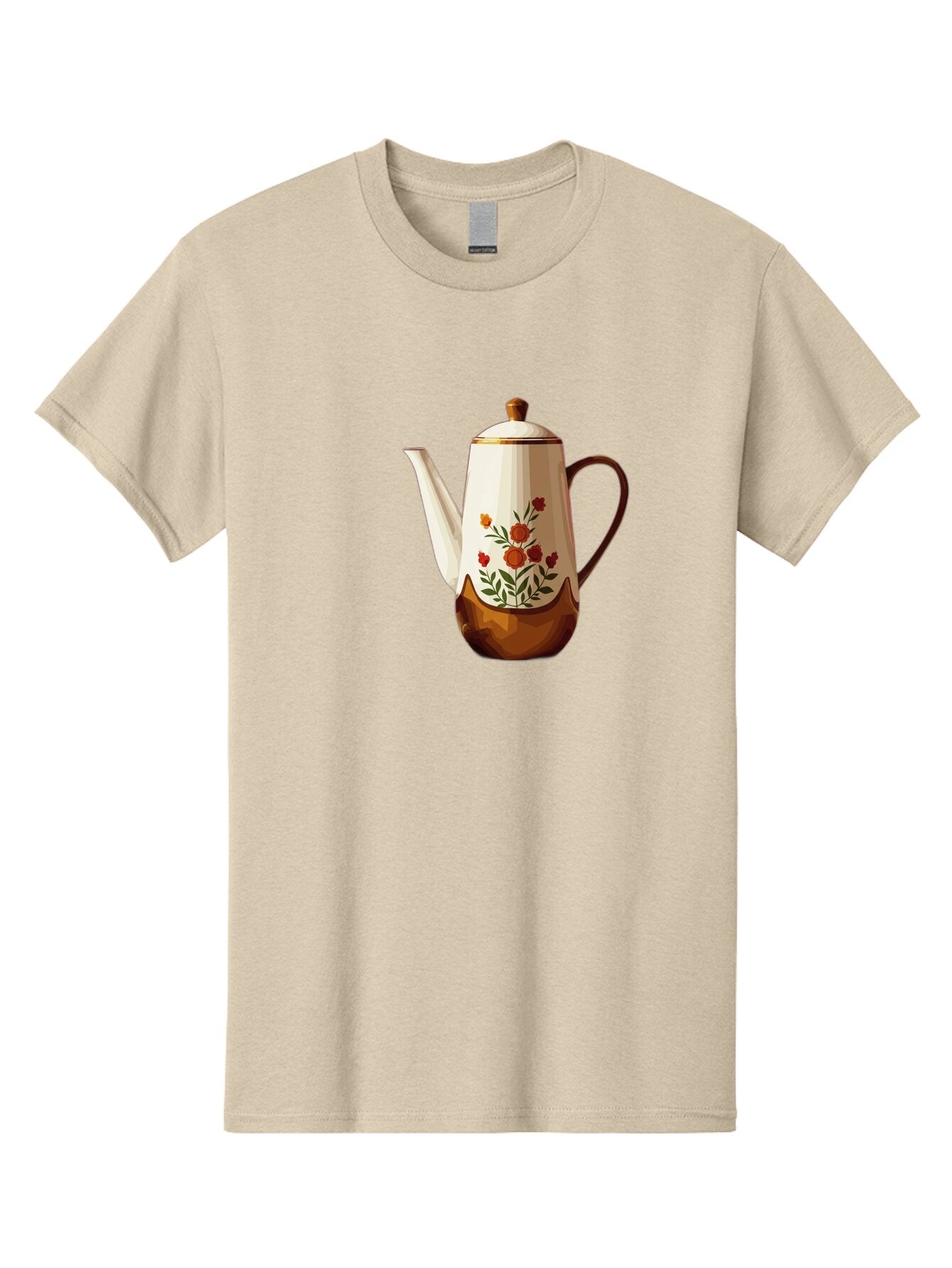 Floral-Coffee-Pot Men'S Graphic Tee, 100% Cotton, Comfortable Casual Summer Wear, Machine Washable, Vintage Camera, Old Camera, Antique Camera, Black Camera, Classic Photography, Photography Equipment, Nostalgic Device, Film Camera, Camera Art Bao428 3