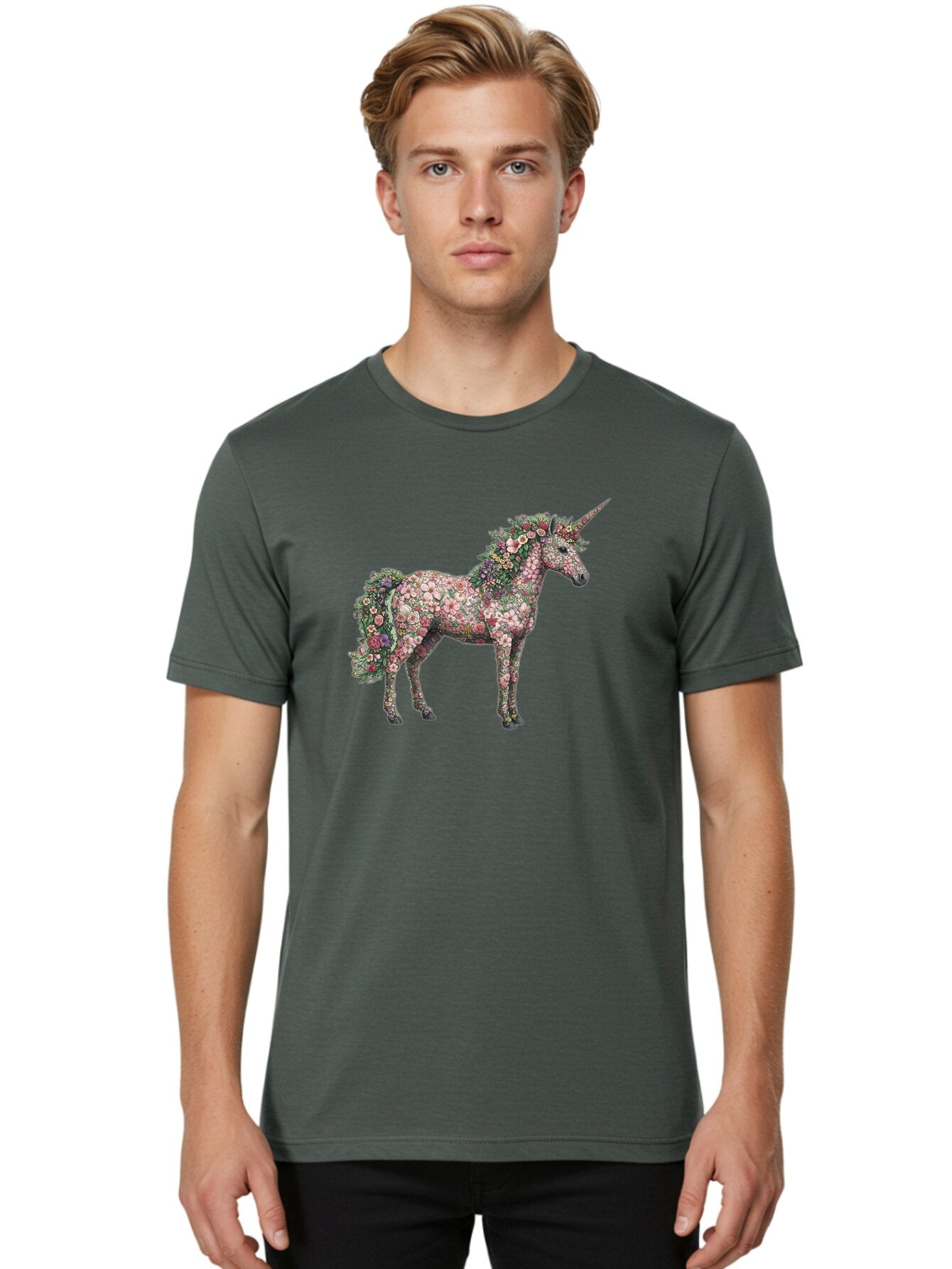 Floral-Unicorn Men'S Graphic Tee, 100% Cotton, Comfortable Casual Summer Wear, Machine Washable, Vintage Camera, Old Camera, Antique Camera, Black Camera, Classic Photography, Photography Equipment, Nostalgic Device, Film Camera, Camera Art Bao429 18