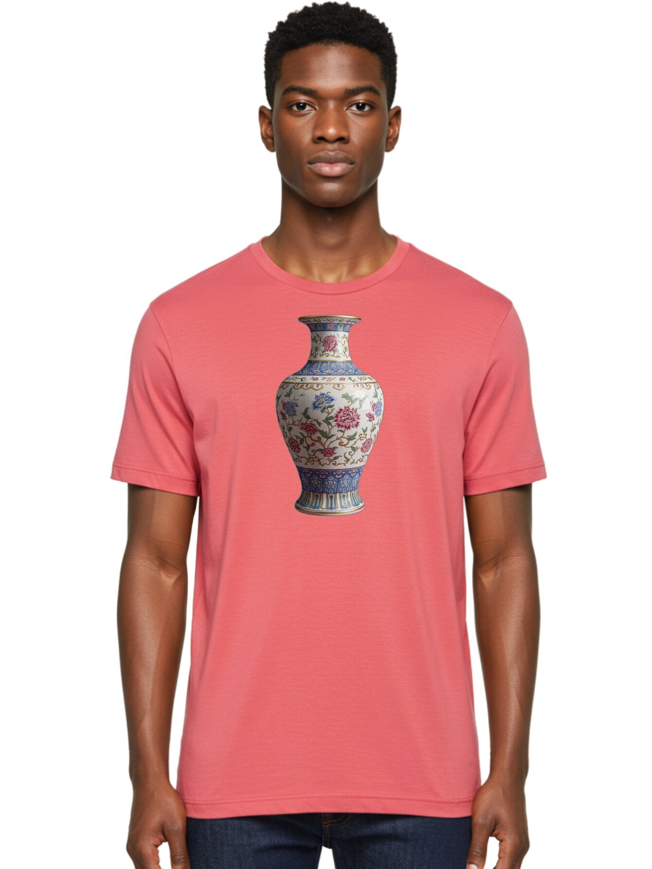 Floral-Vase Men'S Graphic Tee, 100% Cotton, Comfortable Casual Summer Wear, Machine Washable, Vintage Camera, Old Camera, Antique Camera, Black Camera, Classic Photography, Photography Equipment, Nostalgic Device, Film Camera, Camera Art Bao430 30