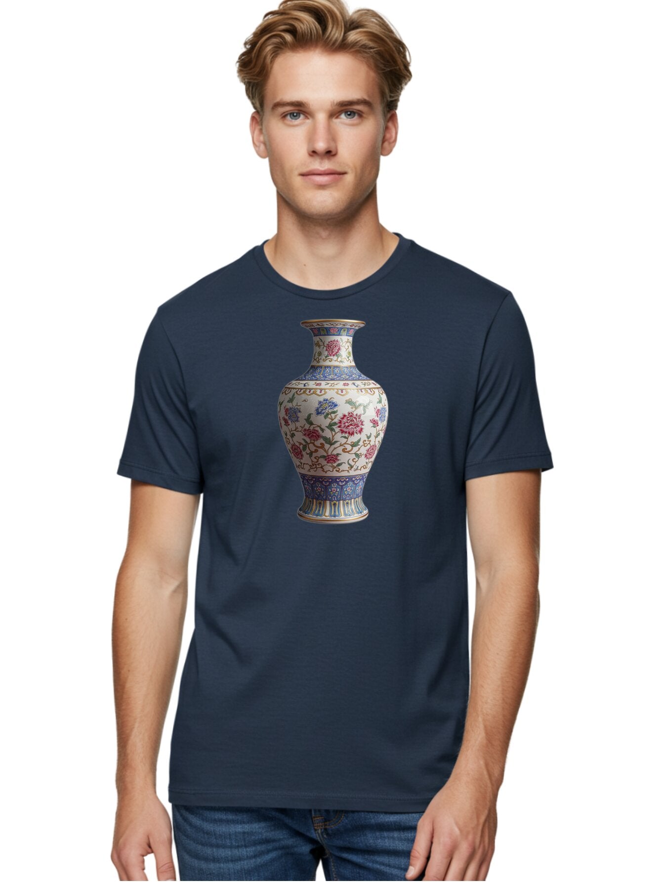 Floral-Vase Men'S Graphic Tee, 100% Cotton, Comfortable Casual Summer Wear, Machine Washable, Vintage Camera, Old Camera, Antique Camera, Black Camera, Classic Photography, Photography Equipment, Nostalgic Device, Film Camera, Camera Art Bao430 21