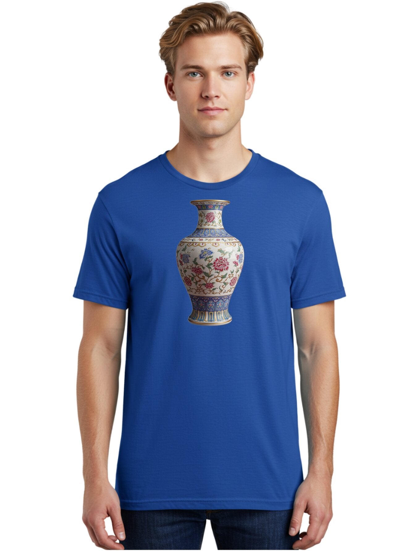 Floral-Vase Men'S Graphic Tee, 100% Cotton, Comfortable Casual Summer Wear, Machine Washable, Vintage Camera, Old Camera, Antique Camera, Black Camera, Classic Photography, Photography Equipment, Nostalgic Device, Film Camera, Camera Art Bao430 25