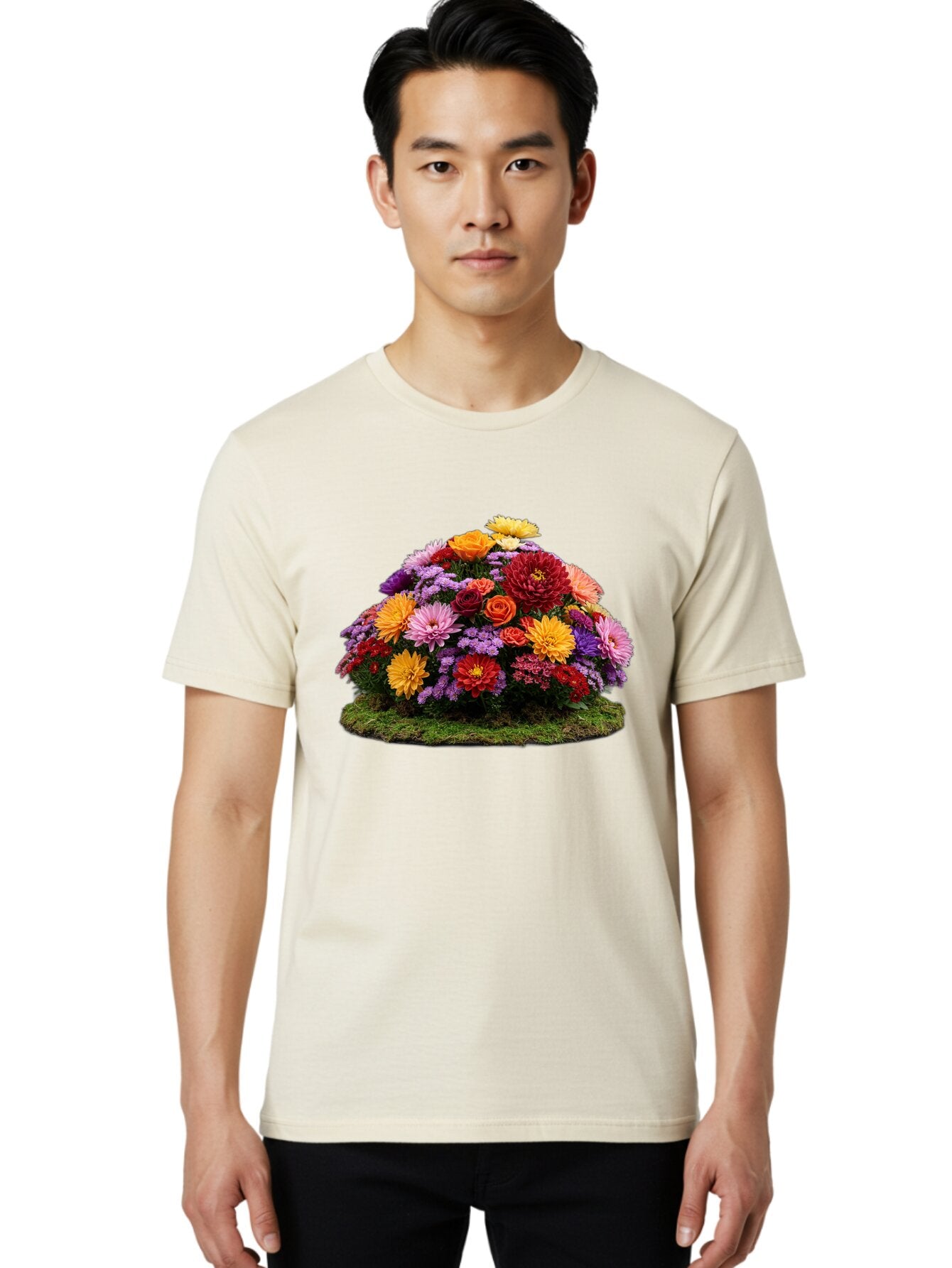 Flower-Arrangement Men'S Graphic Tee, 100% Cotton, Comfortable Casual Summer Wear, Machine Washable, Vintage Camera, Old Camera, Antique Camera, Black Camera, Classic Photography, Photography Equipment, Nostalgic Device, Film Camera, Bao431 21