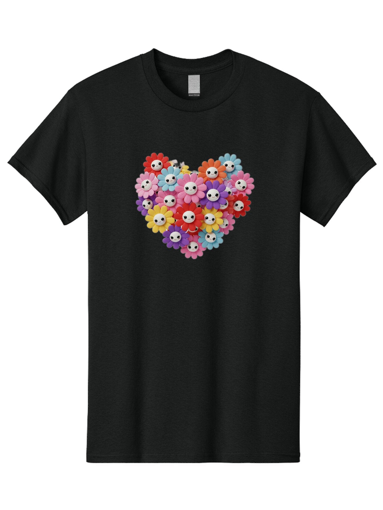 Flower-Faces-Heart Men'S Graphic Tee, 100% Cotton, Comfortable Casual Summer Wear, Machine Washable, Vintage Camera, Old Camera, Antique Camera, Black Camera, Classic Photography, Photography Equipment, Nostalgic Device, Film Camera, Bao432 10