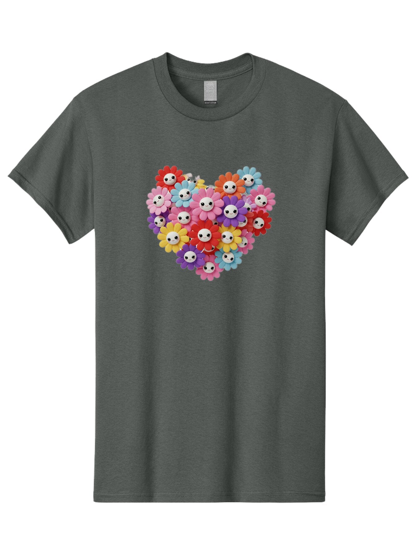 Flower-Faces-Heart Men'S Graphic Tee, 100% Cotton, Comfortable Casual Summer Wear, Machine Washable, Vintage Camera, Old Camera, Antique Camera, Black Camera, Classic Photography, Photography Equipment, Nostalgic Device, Film Camera, Bao432 8