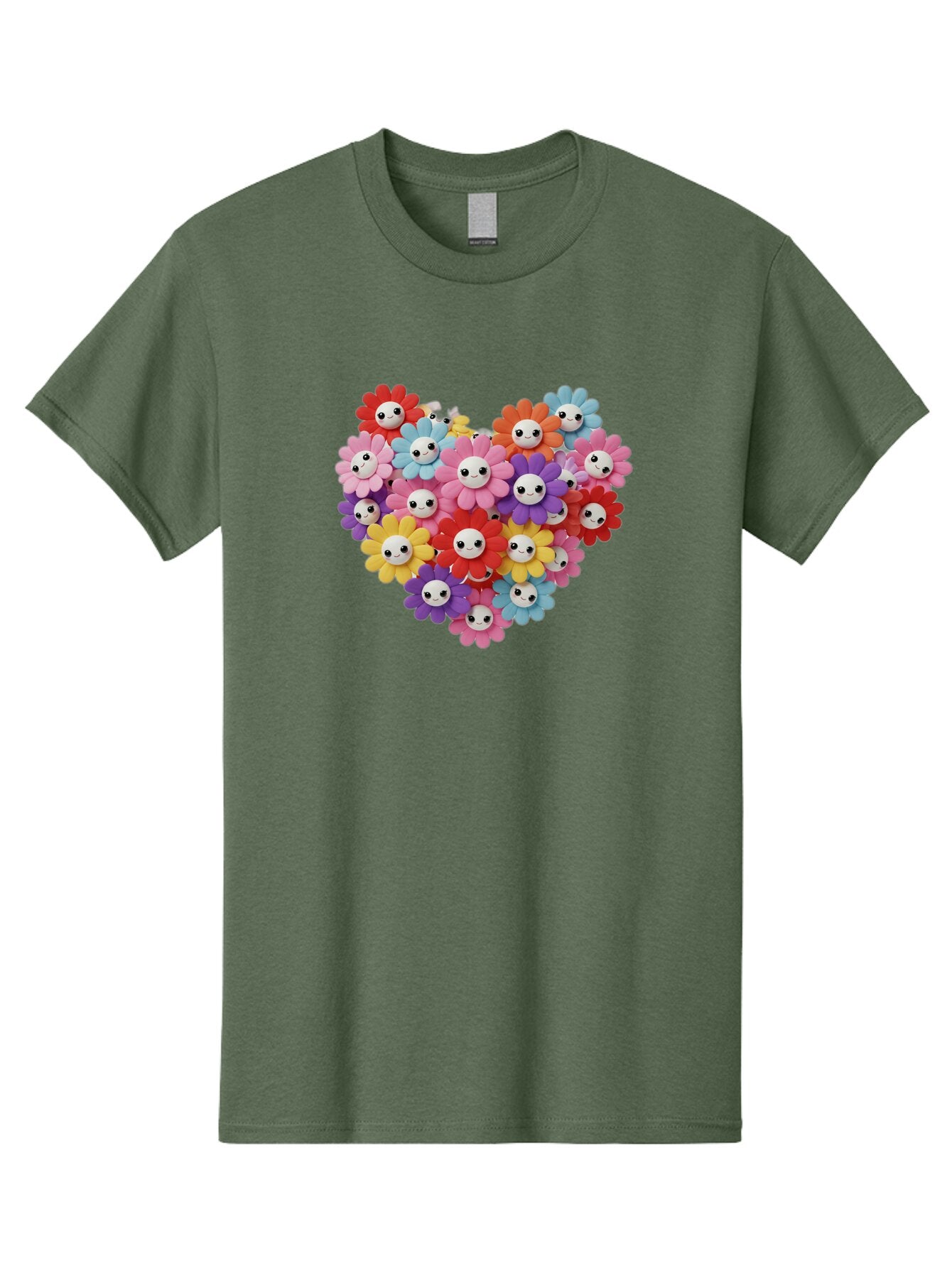 Flower-Faces-Heart Men'S Graphic Tee, 100% Cotton, Comfortable Casual Summer Wear, Machine Washable, Vintage Camera, Old Camera, Antique Camera, Black Camera, Classic Photography, Photography Equipment, Nostalgic Device, Film Camera, Bao432 9