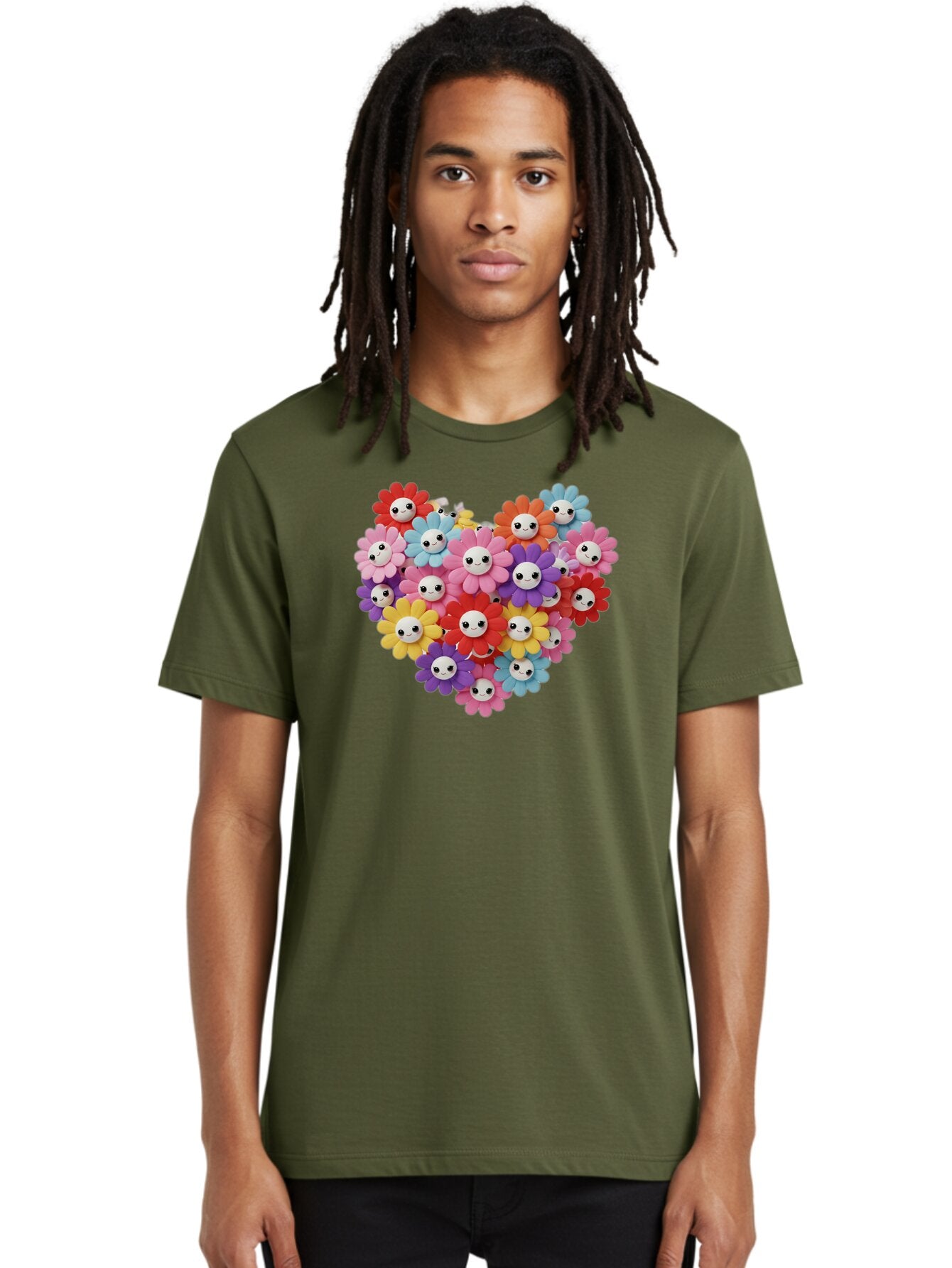Flower-Faces-Heart Men'S Graphic Tee, 100% Cotton, Comfortable Casual Summer Wear, Machine Washable, Vintage Camera, Old Camera, Antique Camera, Black Camera, Classic Photography, Photography Equipment, Nostalgic Device, Film Camera, Bao432 26