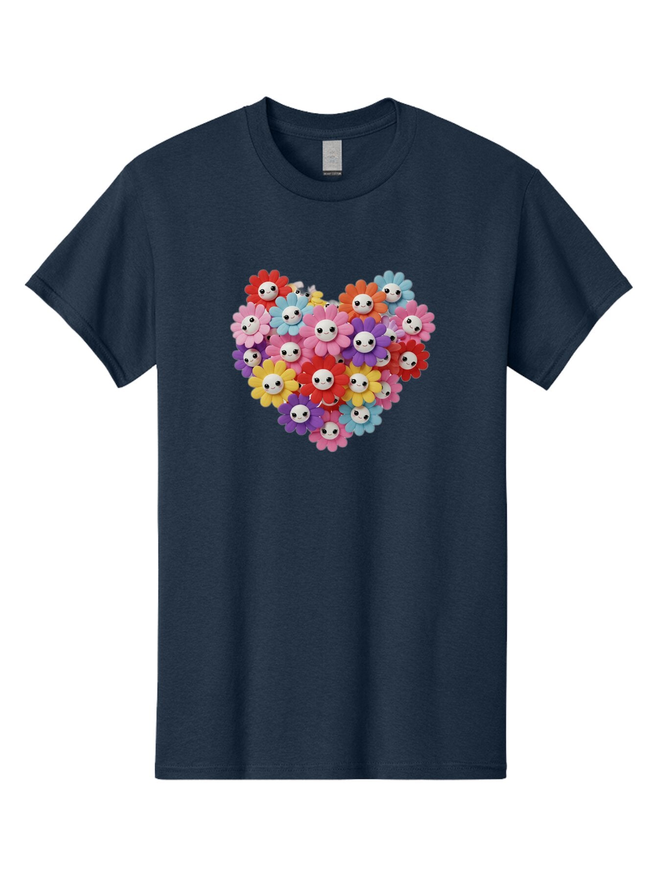 Flower-Faces-Heart Men'S Graphic Tee, 100% Cotton, Comfortable Casual Summer Wear, Machine Washable, Vintage Camera, Old Camera, Antique Camera, Black Camera, Classic Photography, Photography Equipment, Nostalgic Device, Film Camera, Bao432 3