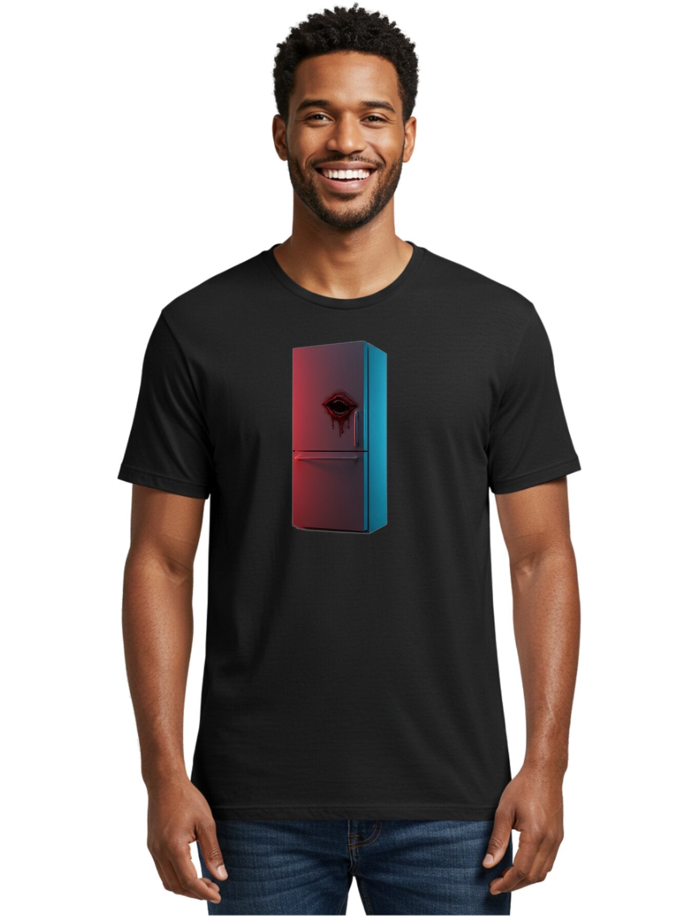 Fridge-With-Mouth Men'S Graphic Tee, 100% Cotton, Comfortable Casual Summer Wear, Machine Washable, Vintage Camera, Old Camera, Antique Camera, Black Camera, Classic Photography, Photography Equipment, Nostalgic Device, Film Camera, Camera Art Bao437 30