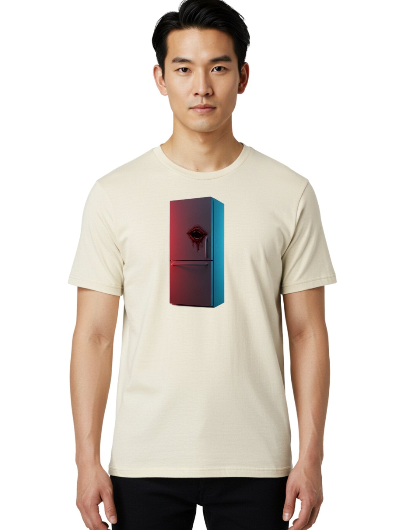 Fridge-With-Mouth Men'S Graphic Tee, 100% Cotton, Comfortable Casual Summer Wear, Machine Washable, Vintage Camera, Old Camera, Antique Camera, Black Camera, Classic Photography, Photography Equipment, Nostalgic Device, Film Camera, Camera Art Bao437 20