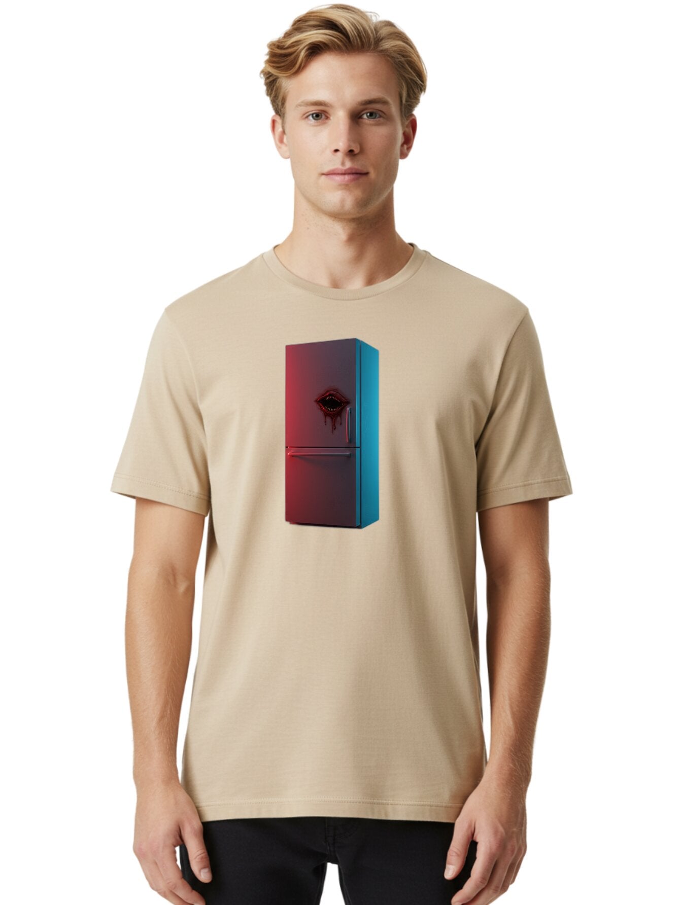 Fridge-With-Mouth Men'S Graphic Tee, 100% Cotton, Comfortable Casual Summer Wear, Machine Washable, Vintage Camera, Old Camera, Antique Camera, Black Camera, Classic Photography, Photography Equipment, Nostalgic Device, Film Camera, Camera Art Bao437 28