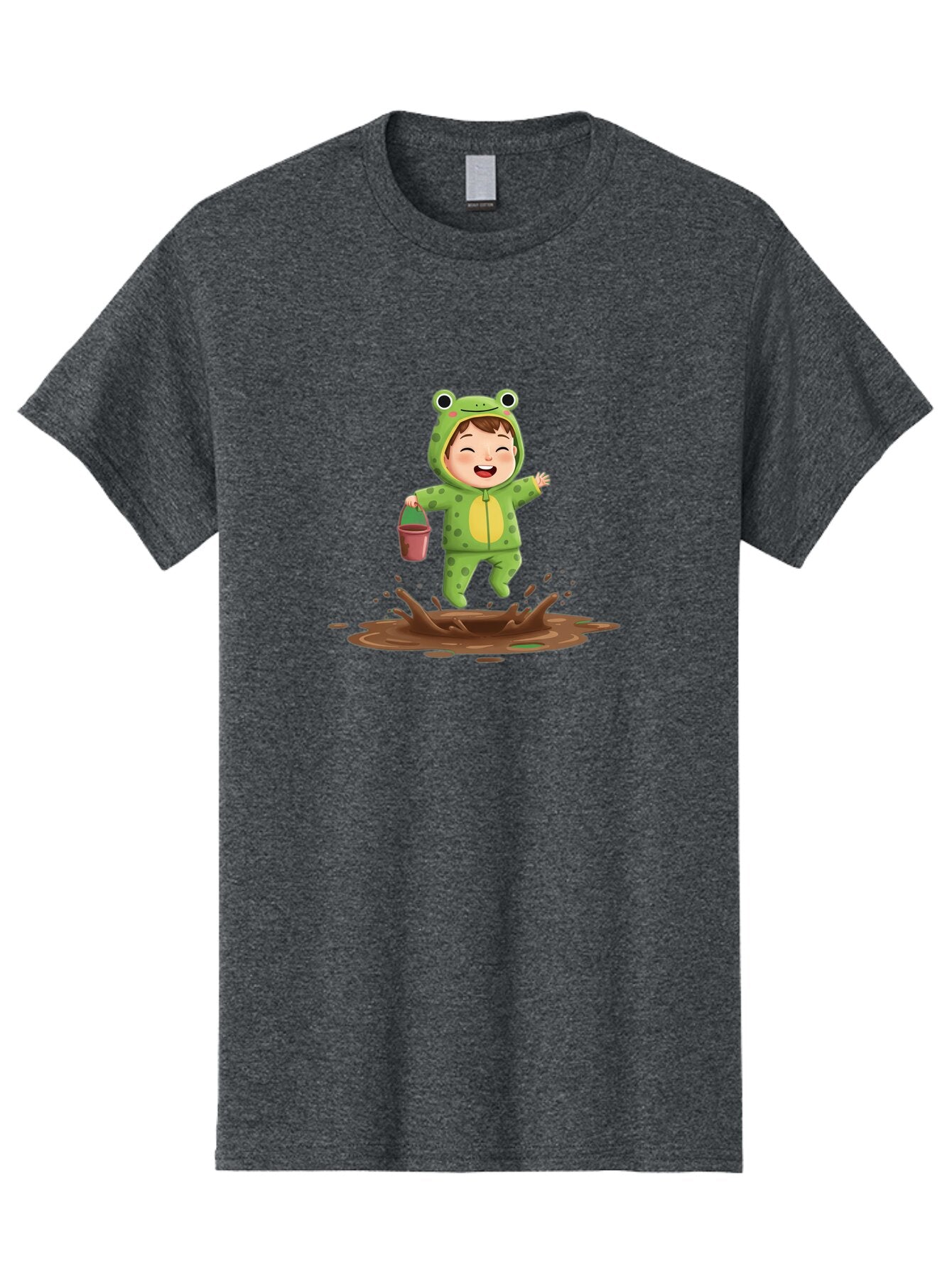 Frog-Costume-Boy-Playing-In-Mud Men'S Graphic Tee, 100% Cotton, Comfortable Casual Summer Wear, Machine Washable, Vintage Camera, Old Camera, Antique Camera, Black Camera, Classic Photography, Photography Equipment, Nostalgic Device, Bao439 7