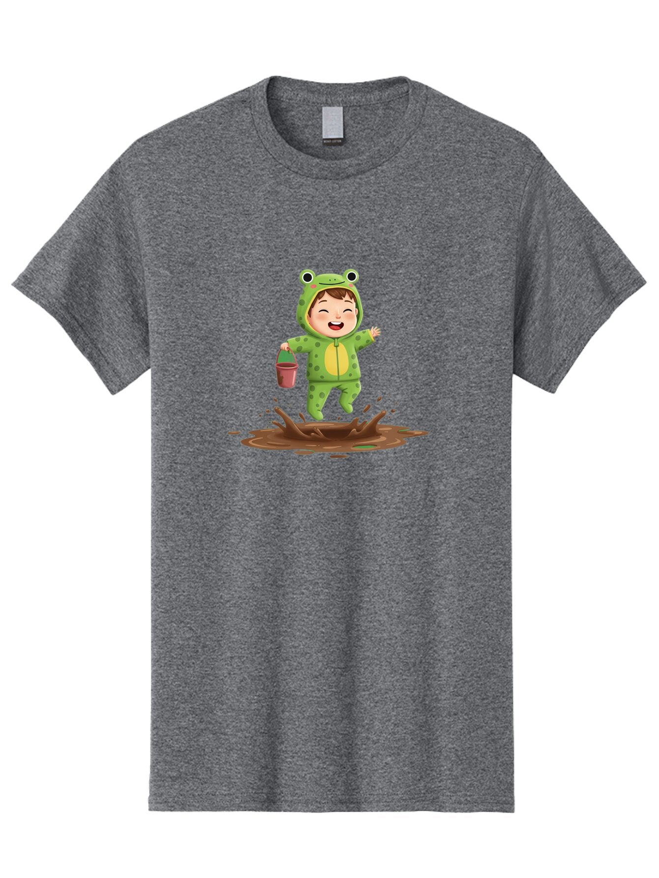 Frog-Costume-Boy-Playing-In-Mud Men'S Graphic Tee, 100% Cotton, Comfortable Casual Summer Wear, Machine Washable, Vintage Camera, Old Camera, Antique Camera, Black Camera, Classic Photography, Photography Equipment, Nostalgic Device, Bao439 6