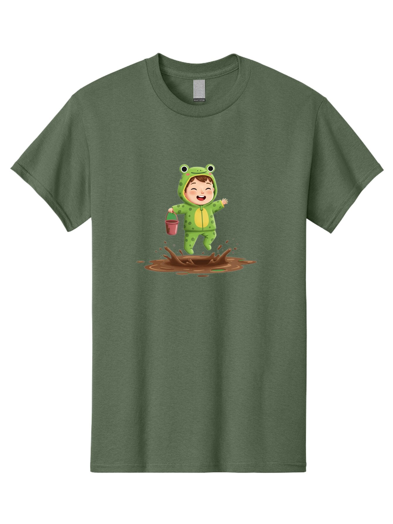 Frog-Costume-Boy-Playing-In-Mud Men'S Graphic Tee, 100% Cotton, Comfortable Casual Summer Wear, Machine Washable, Vintage Camera, Old Camera, Antique Camera, Black Camera, Classic Photography, Photography Equipment, Nostalgic Device, Bao439