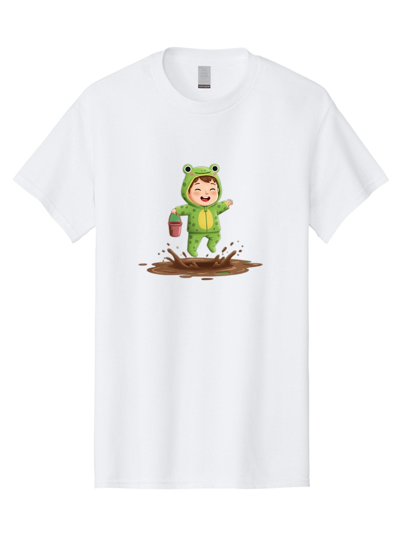 Frog-Costume-Boy-Playing-In-Mud Men'S Graphic Tee, 100% Cotton, Comfortable Casual Summer Wear, Machine Washable, Vintage Camera, Old Camera, Antique Camera, Black Camera, Classic Photography, Photography Equipment, Nostalgic Device, Bao439 5