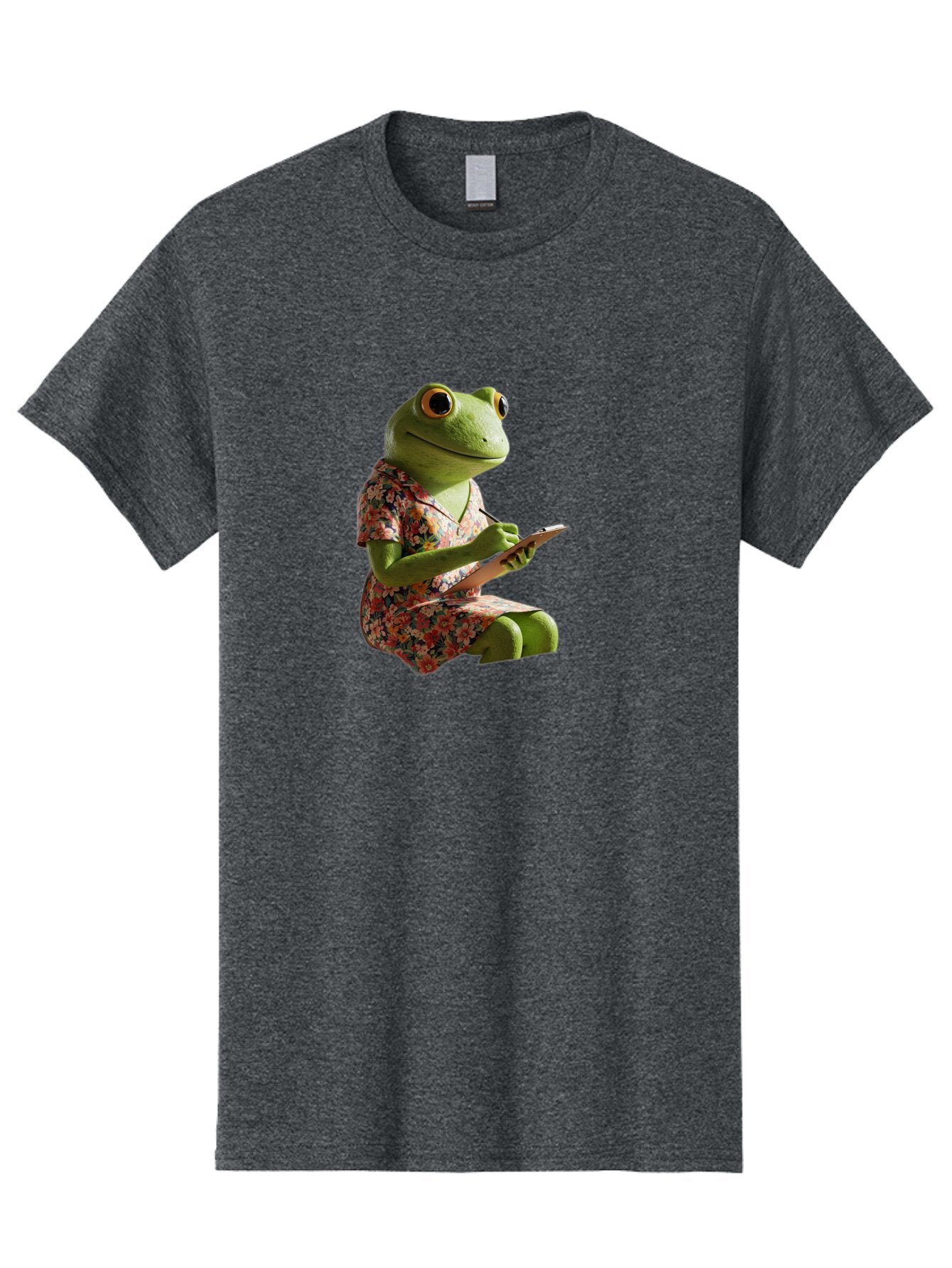 Frog-In-Floral-Dress Men'S Graphic Tee, 100% Cotton, Comfortable Casual Summer Wear, Machine Washable, Vintage Camera, Old Camera, Antique Camera, Black Camera, Classic Photography, Photography Equipment, Nostalgic Device, Film Camera, Bao440 9