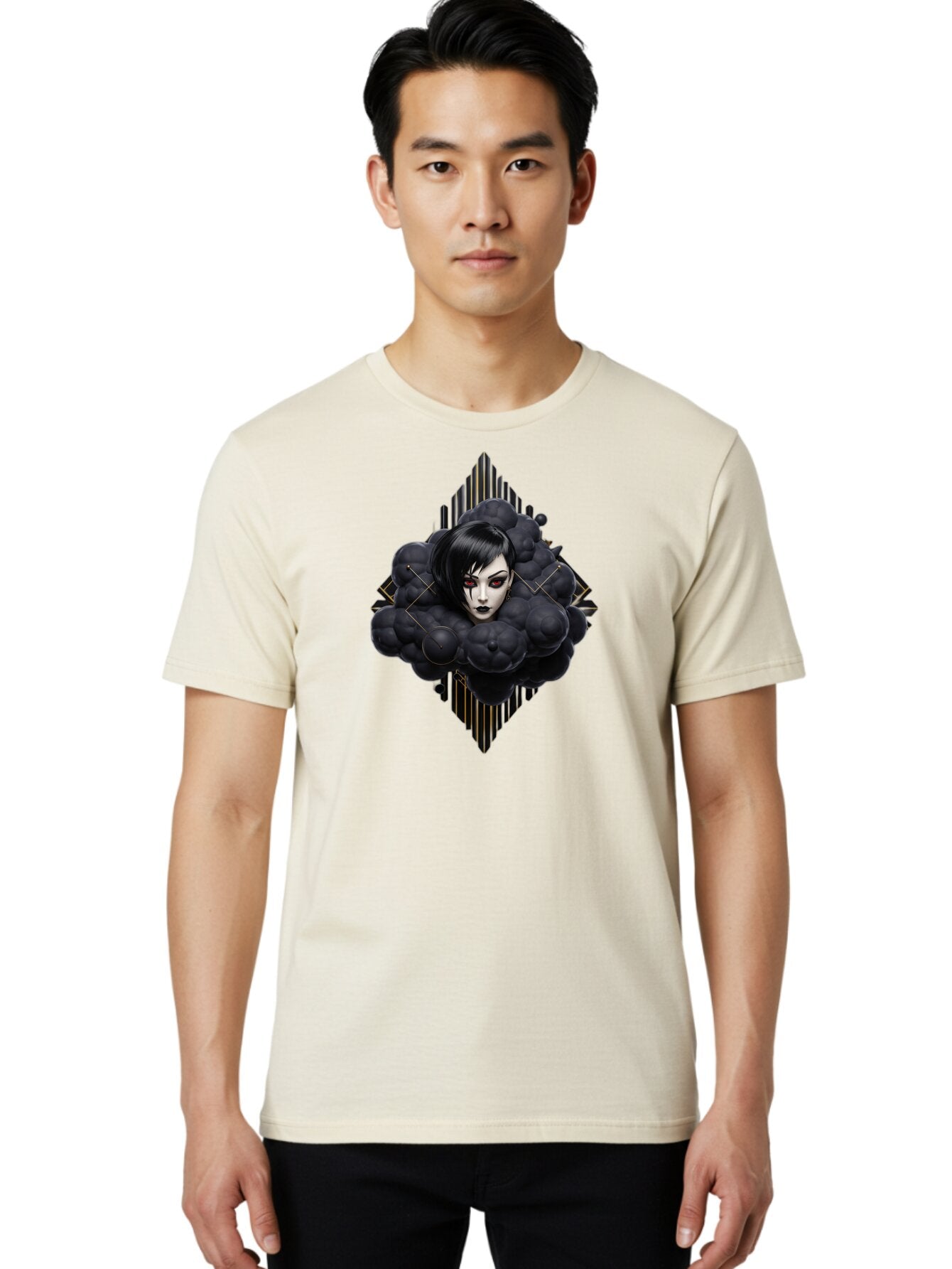 Futuristic-Woman Men'S Graphic Tee, 100% Cotton, Comfortable Casual Summer Wear, Machine Washable, Vintage Camera, Old Camera, Antique Camera, Black Camera, Classic Photography, Photography Equipment, Nostalgic Device, Film Camera, Camera Art Bao446 30
