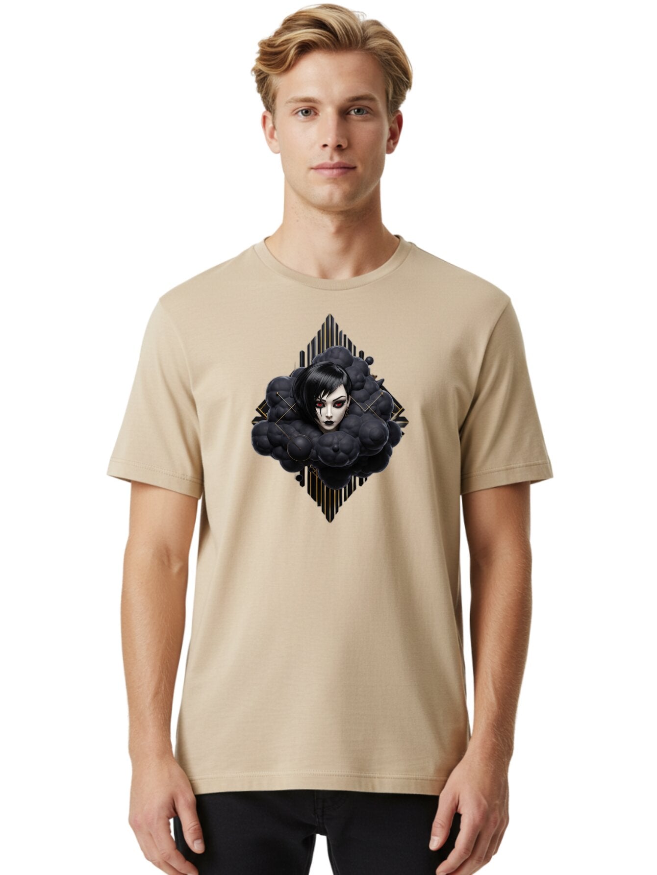 Futuristic-Woman Men'S Graphic Tee, 100% Cotton, Comfortable Casual Summer Wear, Machine Washable, Vintage Camera, Old Camera, Antique Camera, Black Camera, Classic Photography, Photography Equipment, Nostalgic Device, Film Camera, Camera Art Bao446 25