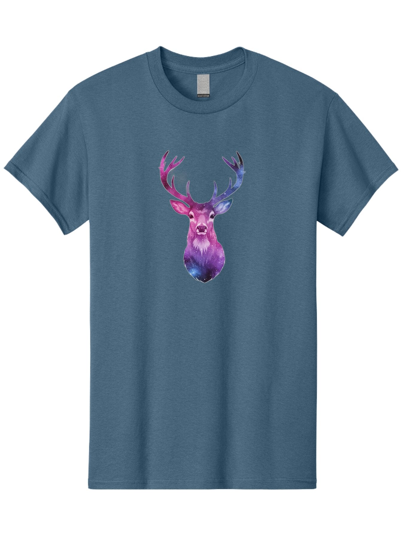 Galaxy-Deer-Head Men'S Graphic Tee, 100% Cotton, Comfortable Casual Summer Wear, Machine Washable, Vintage Camera, Old Camera, Antique Camera, Black Camera, Classic Photography, Photography Equipment, Nostalgic Device, Film Camera, Camera Art Bao448 7