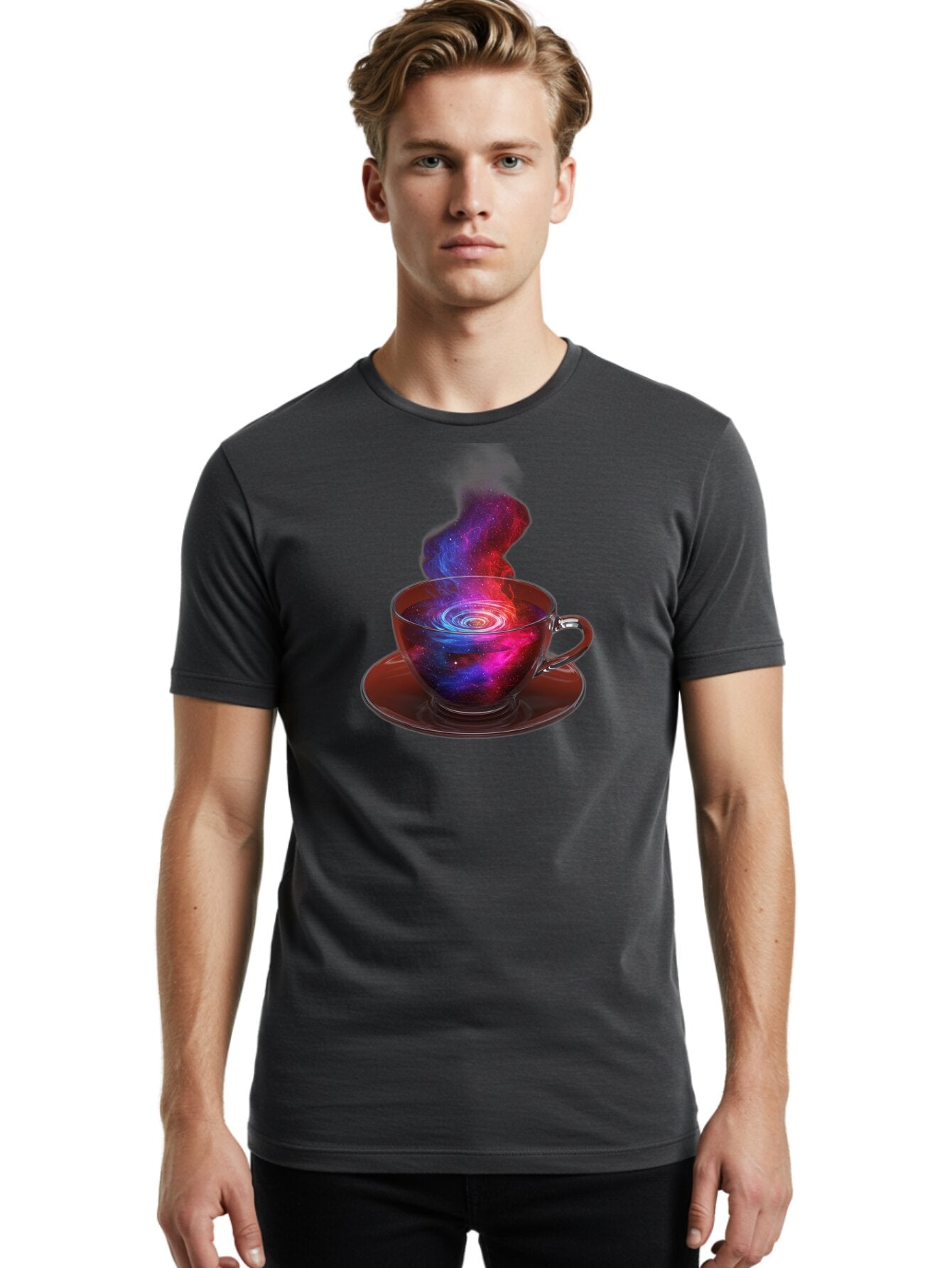 Galaxy-Tea-Cup Men'S Graphic Tee, 100% Cotton, Comfortable Casual Summer Wear, Machine Washable, Vintage Camera, Old Camera, Antique Camera, Black Camera, Classic Photography, Photography Equipment, Nostalgic Device, Film Camera, Camera Art Bao449 29