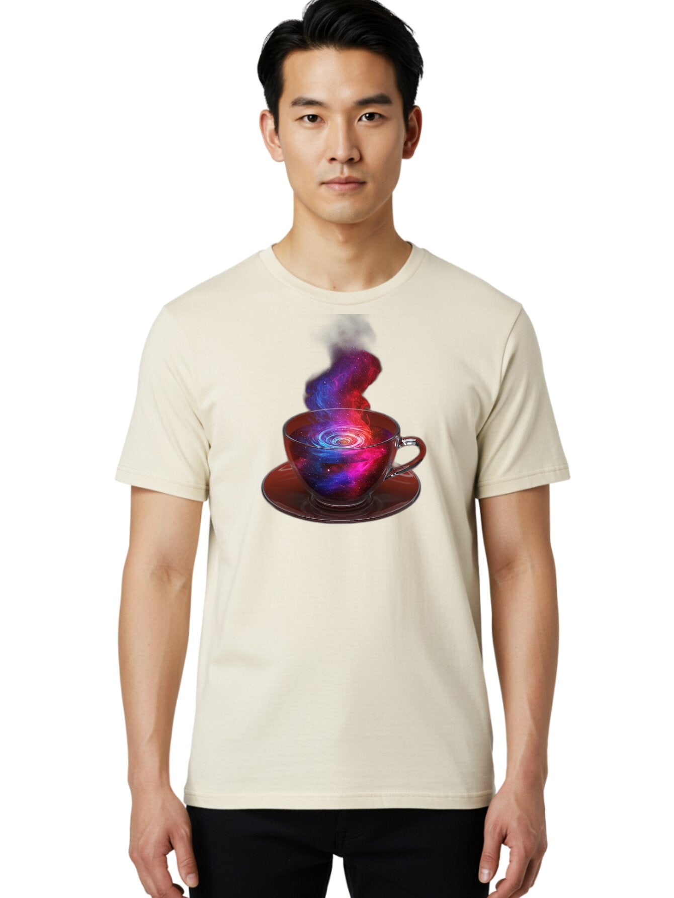 Galaxy-Tea-Cup Men'S Graphic Tee, 100% Cotton, Comfortable Casual Summer Wear, Machine Washable, Vintage Camera, Old Camera, Antique Camera, Black Camera, Classic Photography, Photography Equipment, Nostalgic Device, Film Camera, Camera Art Bao449 20