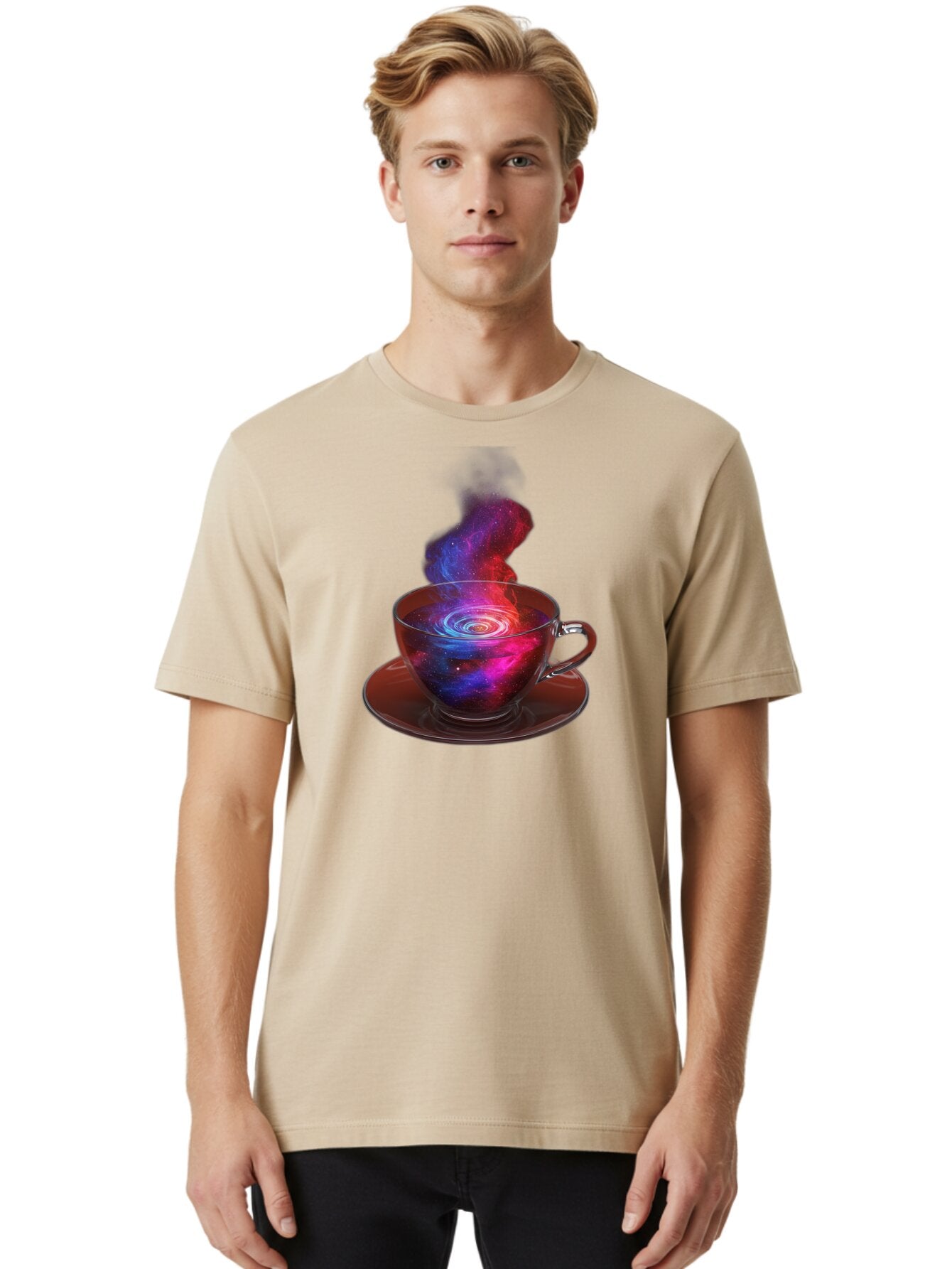Galaxy-Tea-Cup Men'S Graphic Tee, 100% Cotton, Comfortable Casual Summer Wear, Machine Washable, Vintage Camera, Old Camera, Antique Camera, Black Camera, Classic Photography, Photography Equipment, Nostalgic Device, Film Camera, Camera Art Bao449 19